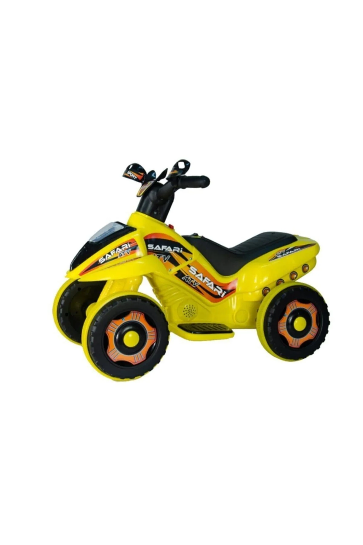 LED IŞIKLI VE MÜZİKLİ Akülü Atv 6 V Safari Sarı