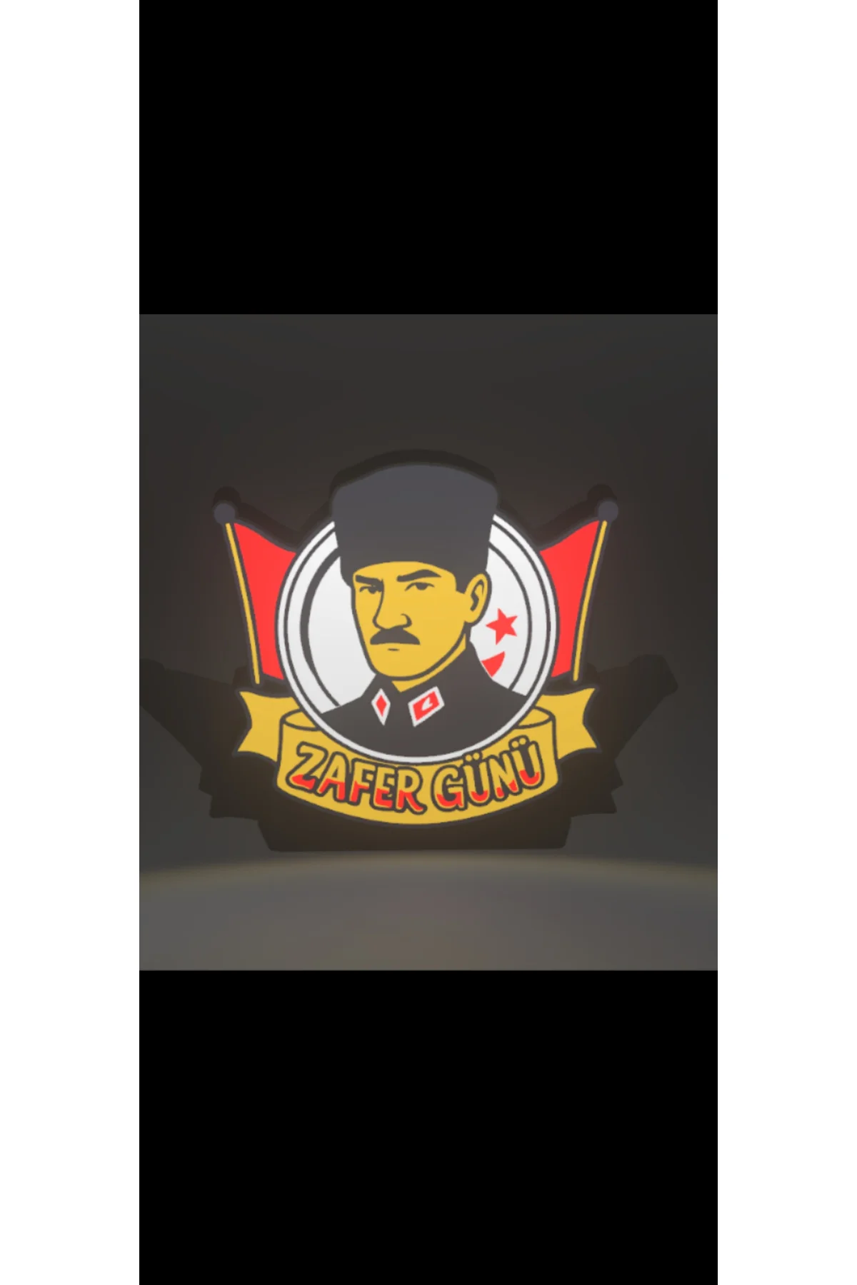 LED IŞIKLI ZAFER BAYRAMI ATATÜRK