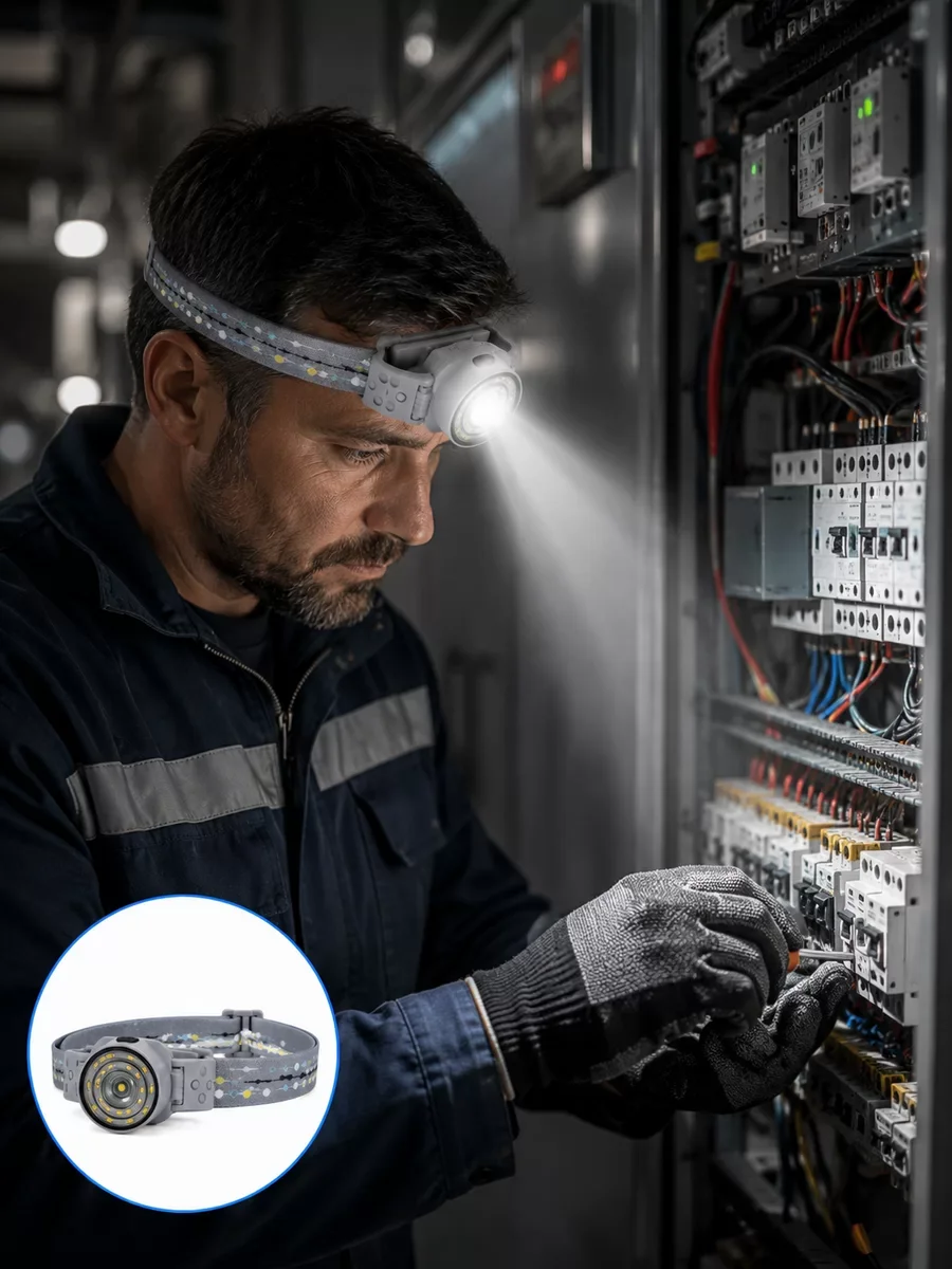 LED Kafa Feneri Eller Serbest Kullanım İçin Güçlü Işık Kaynağı