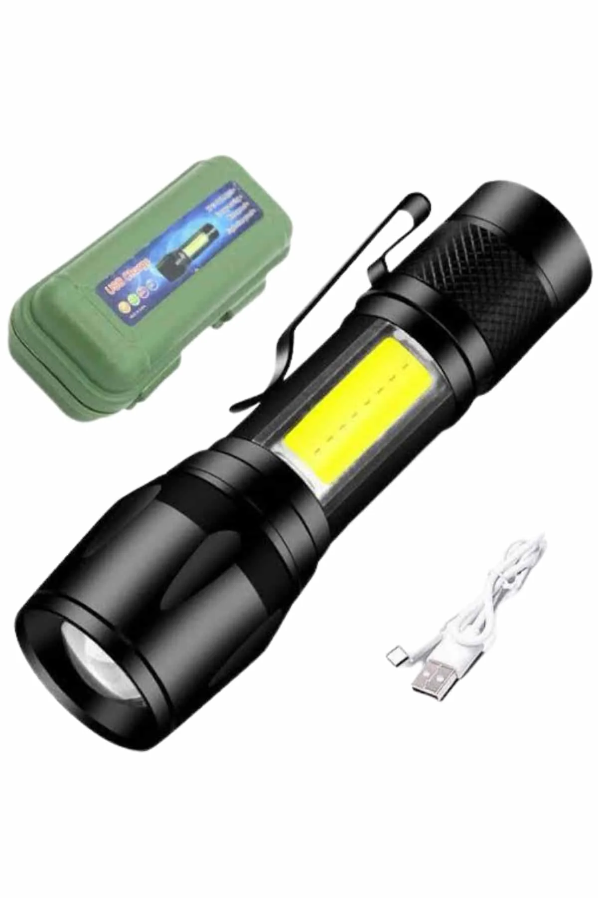 Led Lamba El Feneri Küçük Taşınabilir USB Şarjlı Acil Durum Lambası Led Lamba El Feneri Küçük Taşınabilir USB Şarjlı Acil Durum Lambası