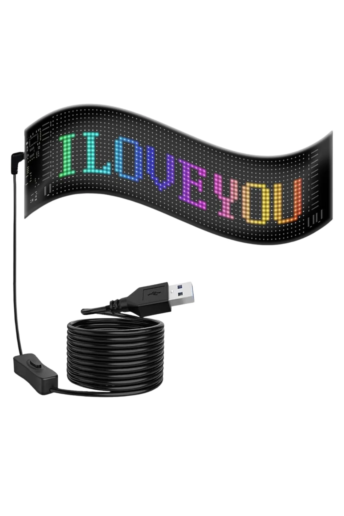 LED Matrix Panel RGB Yazı Yazma Animasyonlu Telefon Kontrollü Akıllı Ekran
