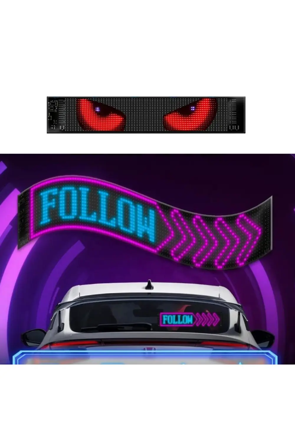 Led Matrx Panel 60 cm RG-B Ekran Kumandalı App Kontrollü İş Yeri 