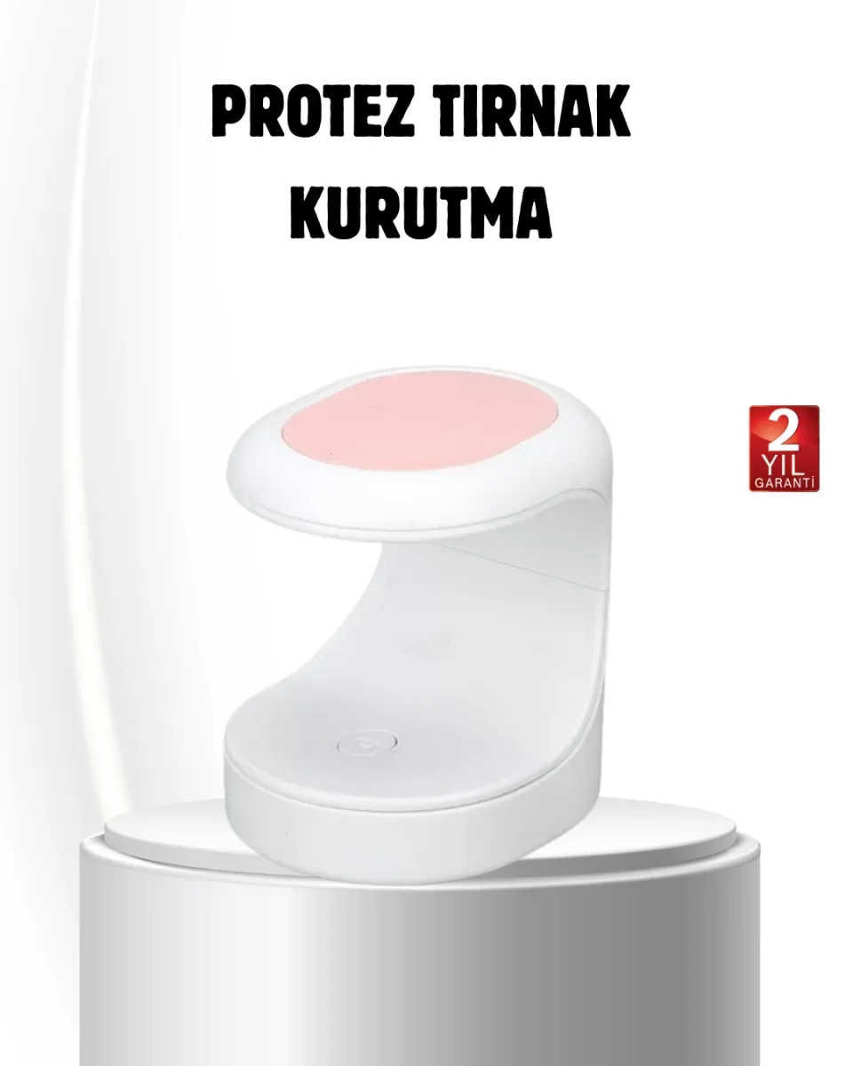 LED Mini Oje Kurutucu Taşınabilir Hızlı Kuruma Cihazı 3 LED Işıkl