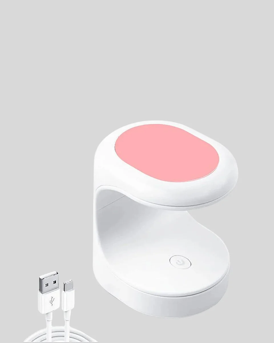LED Mini Oje Kurutucu Taşınabilir Hızlı Kuruma Cihazı 3 LED Işıklı - Ev ve Seyahat İçin Pratik Çözüm