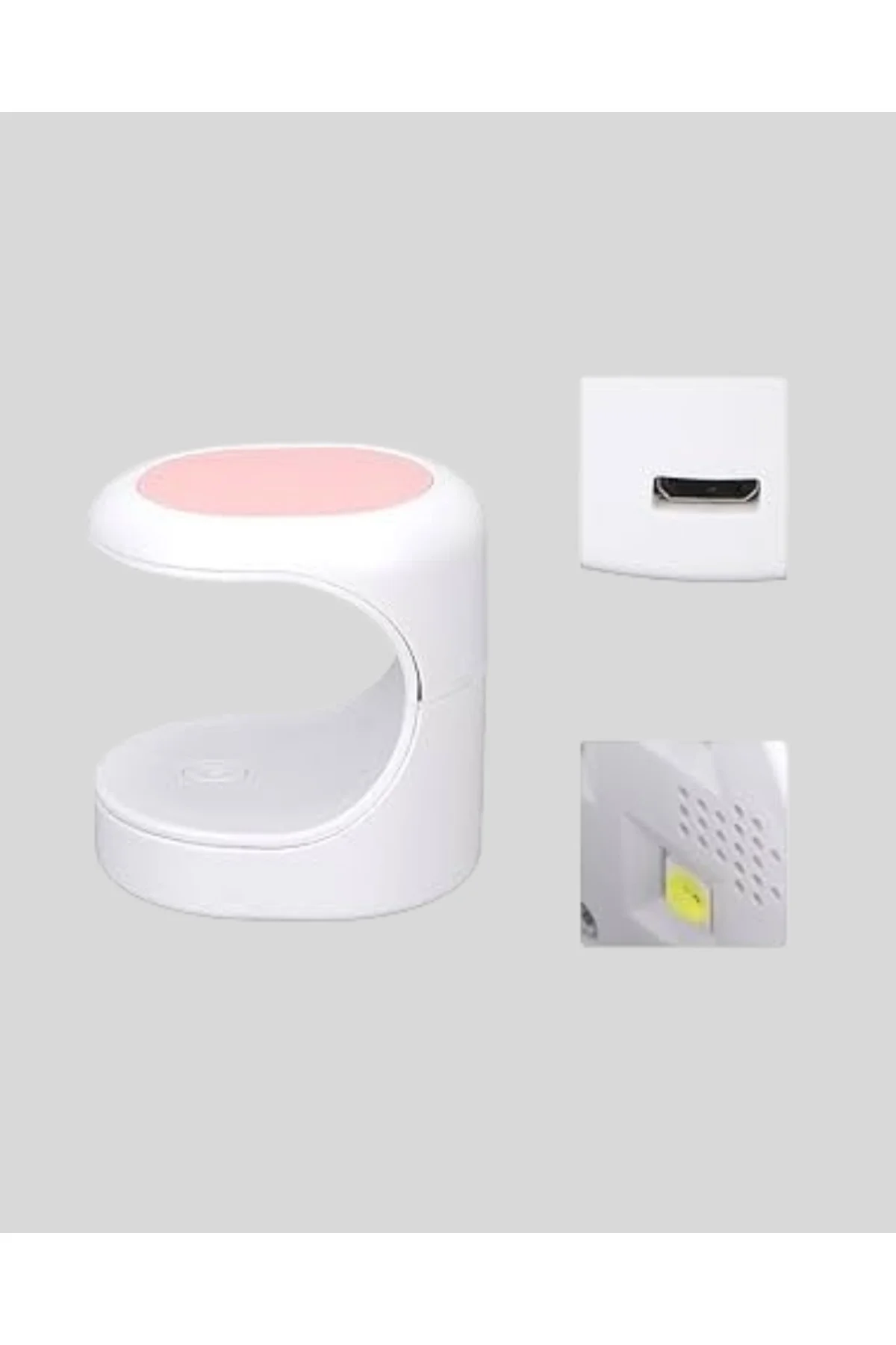 LED Mini Oje Kurutucu Taşınabilir Hızlı Kuruma Cihazı 3 LED Işıkl