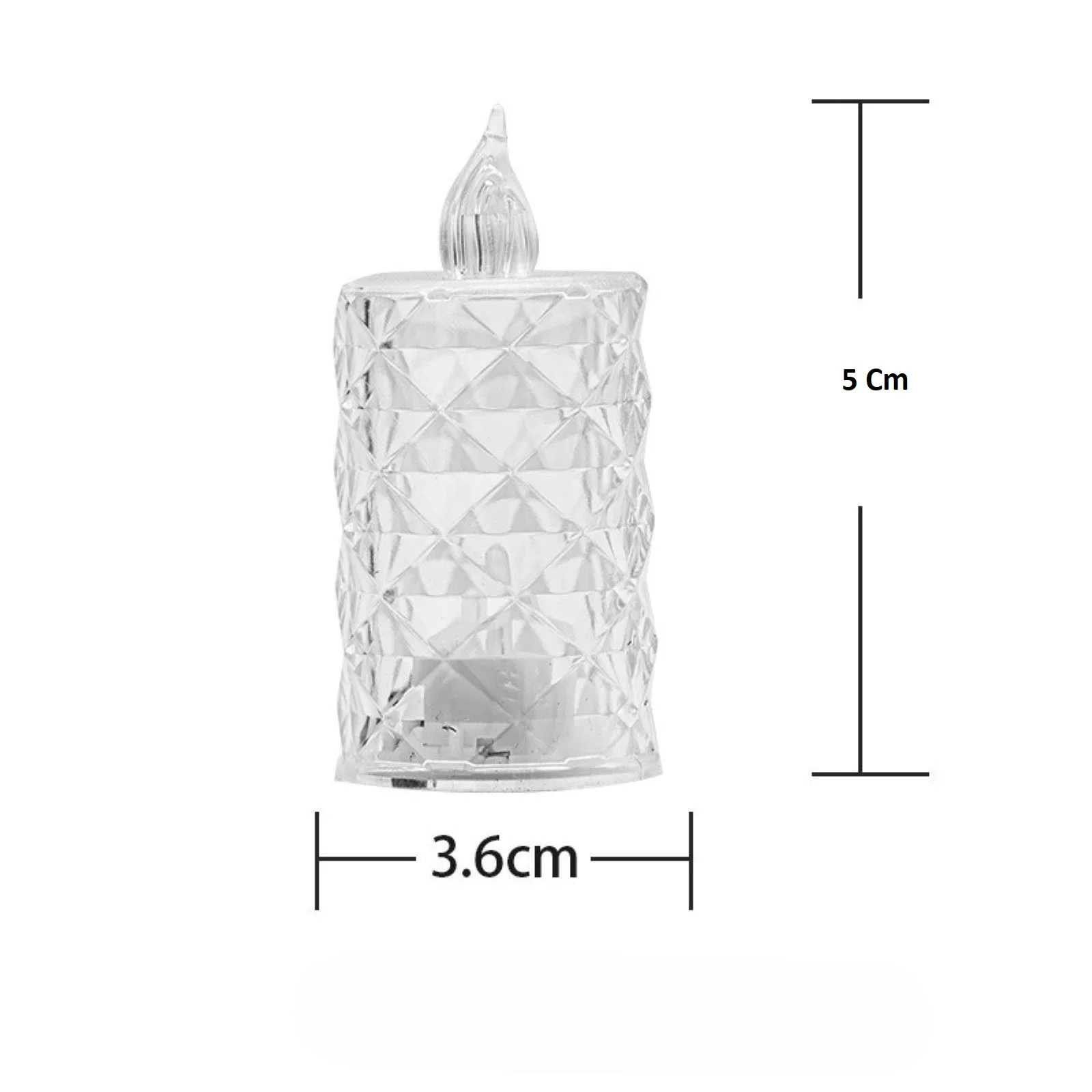 Led Mum Şeffaf Kristal LED Mum Pilli Alevsiz Çay Mumu Düğün Doğum Günü Ortam Işığı Mini Fiyatı, Yorumları ve Özellikleri
