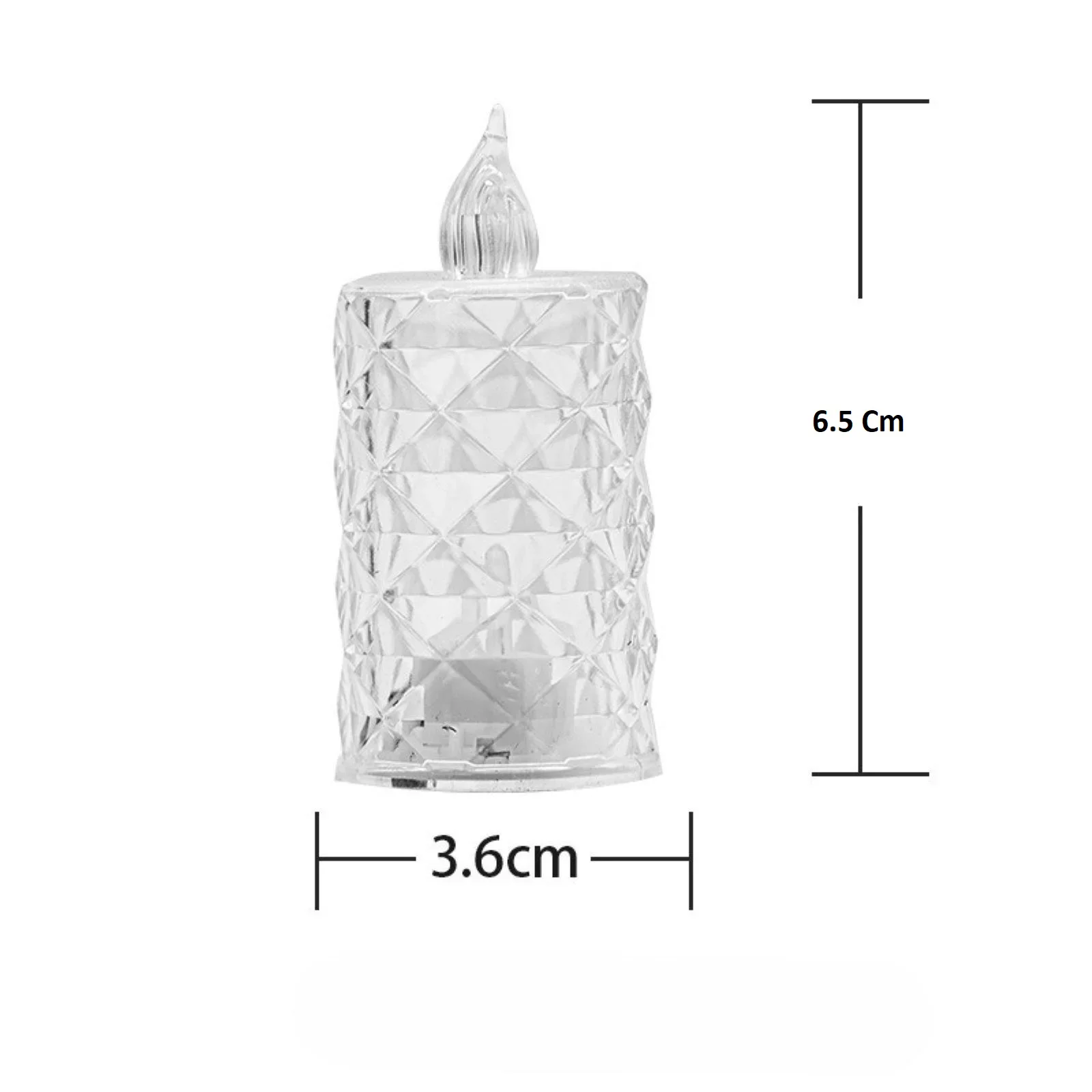 Led Mum Şeffaf Kristal LED Mum Pilli Alevsiz Çay Mumu Düğün Doğum Günü Ortam Işığı Midi Fiyatı, Yorumları ve Özellikleri