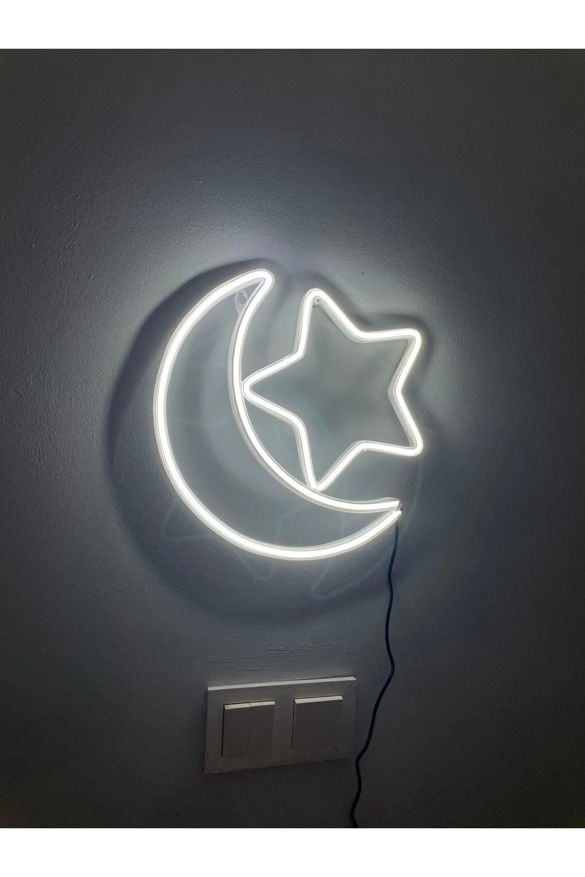 LED NEON IŞIKLI TÜRK BAYRAĞI