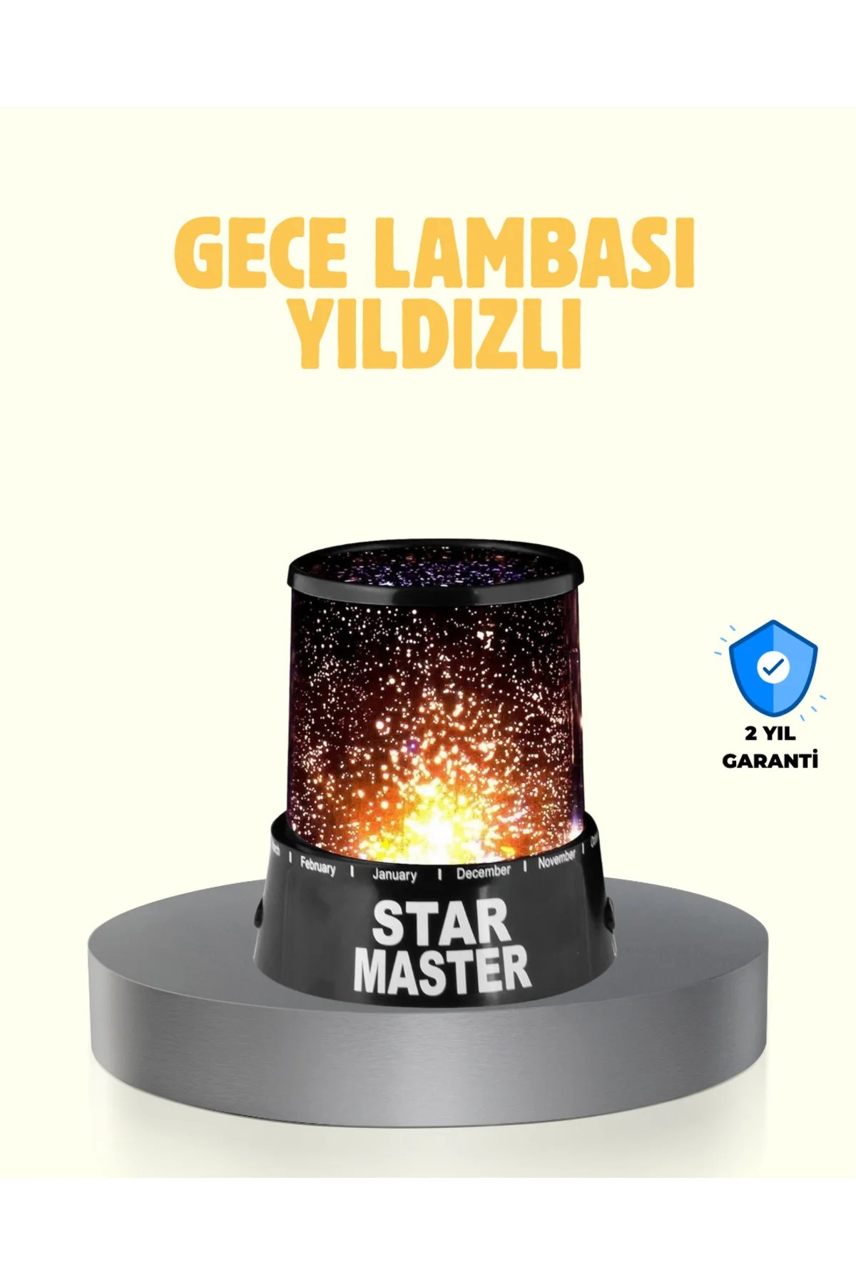LED Renk Değiştiren Yıldız Projektör Galaxy Efektli Gece Lambası