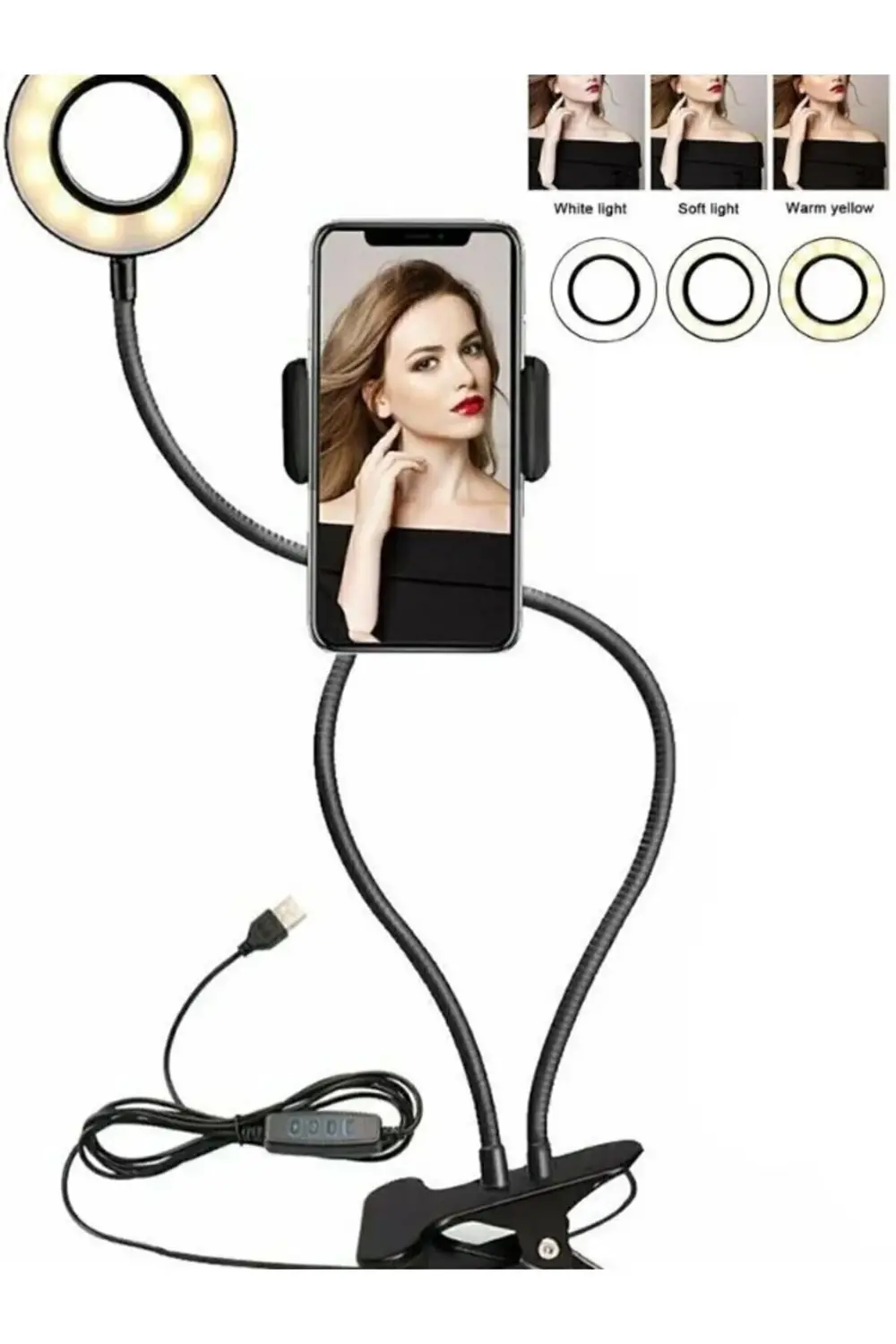 Led Ring Light Youtuber Light Stüdyo Işığı Akrobat Selfie Led Mas