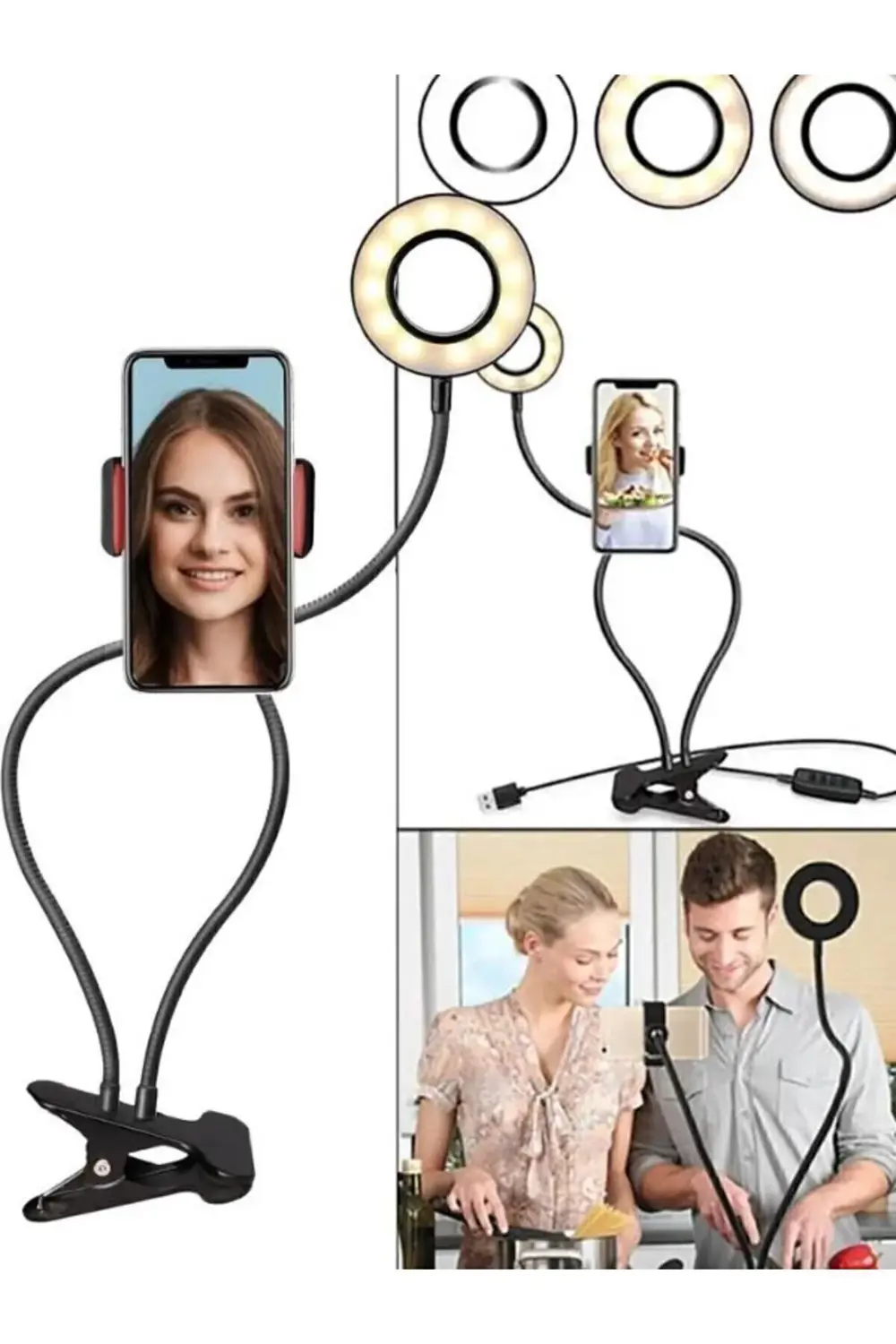 Led Ring Light Youtuber Light Stüdyo Işığı Akrobat Selfie Led Mas