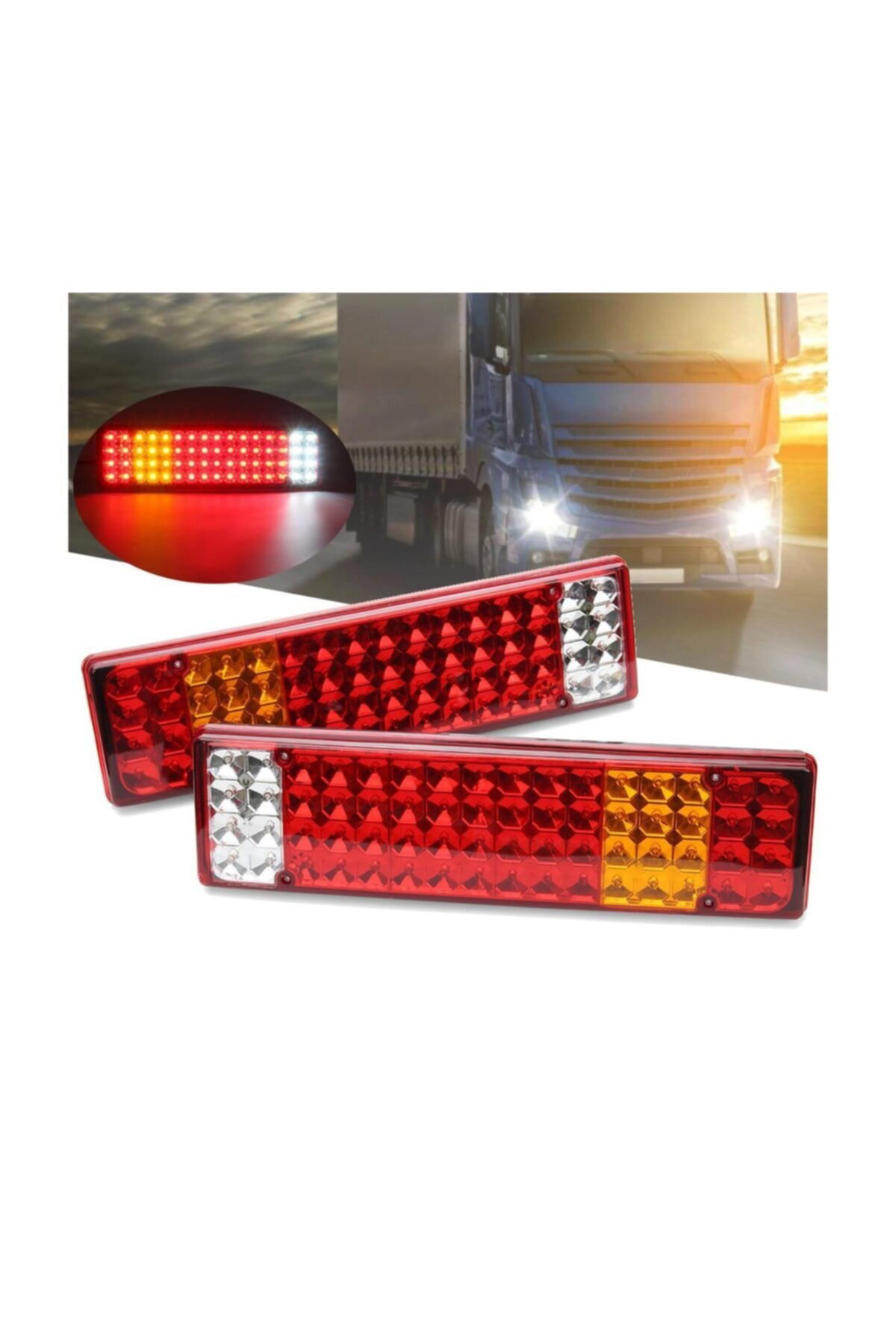 LED STOP LAMBASI SAĞ + SOL TAKIM 24 VOLT 7 FONKSİYONLU
