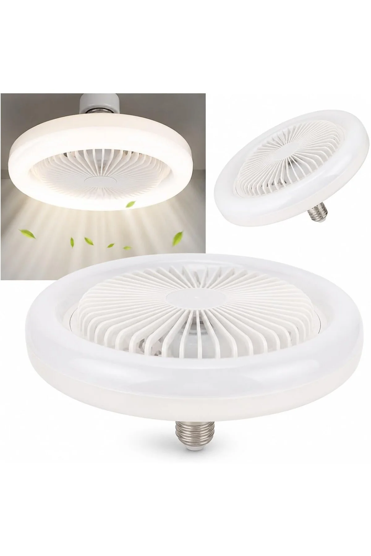 LED Tavan Vantilatörü Uzaktan Kumandalı 3 Kademeli Fan & 3 Renk I