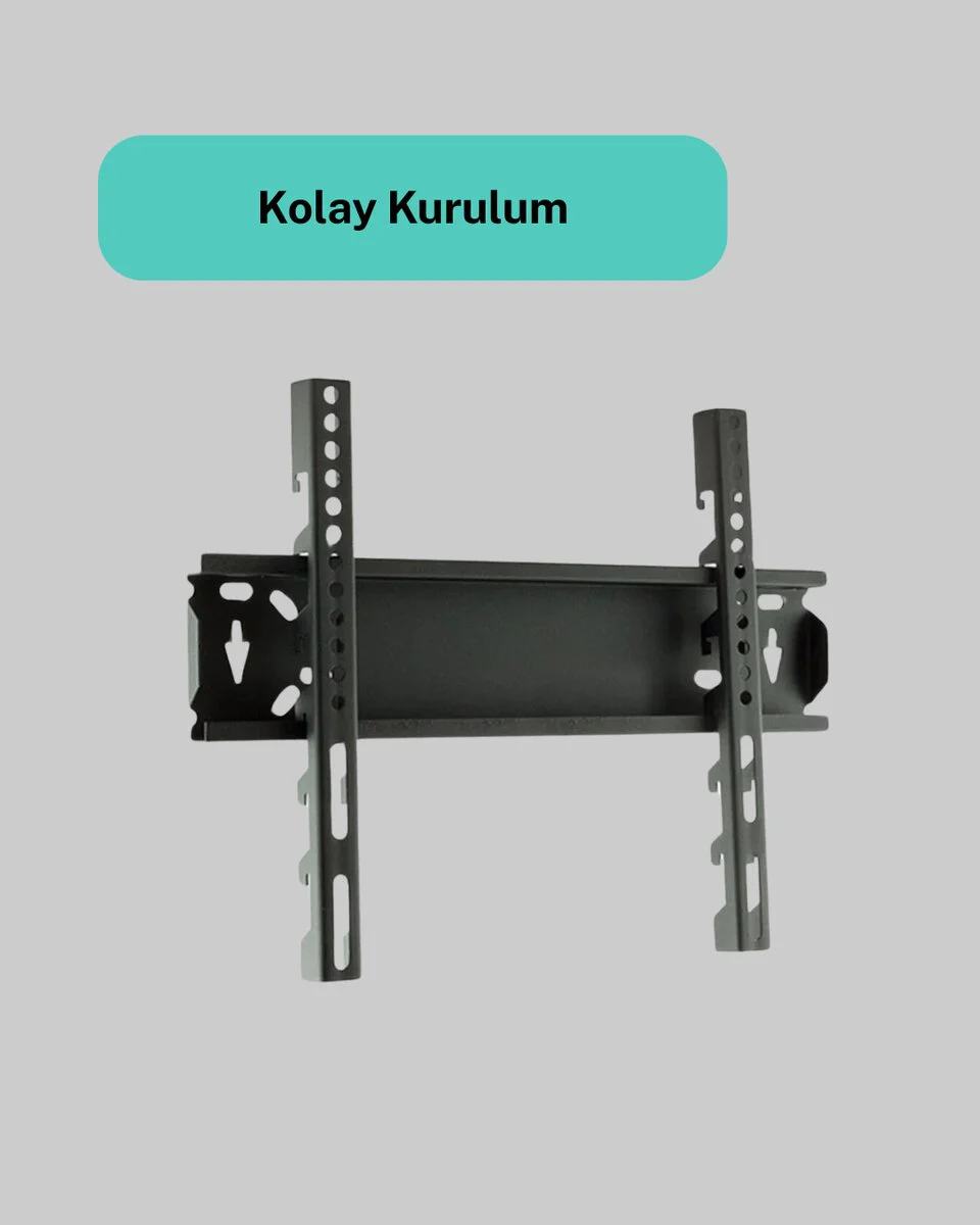 LED TV Askı Aparatı 32-42 İnç Uyumlu Sağlam Çelik Montaj Aparatı