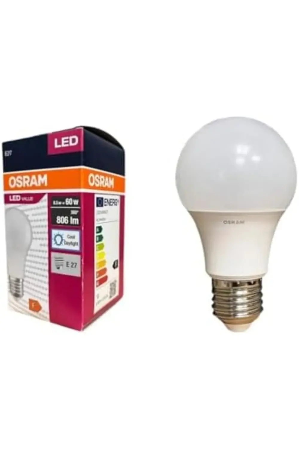 LED Value 8.5 Watt Led Ampul 6500K Beyaz Işık E27-10 Adet 1185222