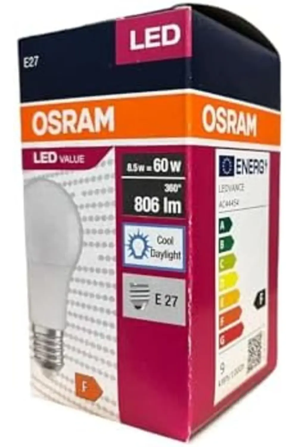 LED Value 8.5 Watt Led Ampul 6500K Beyaz Işık E27-10 Adet 1185222