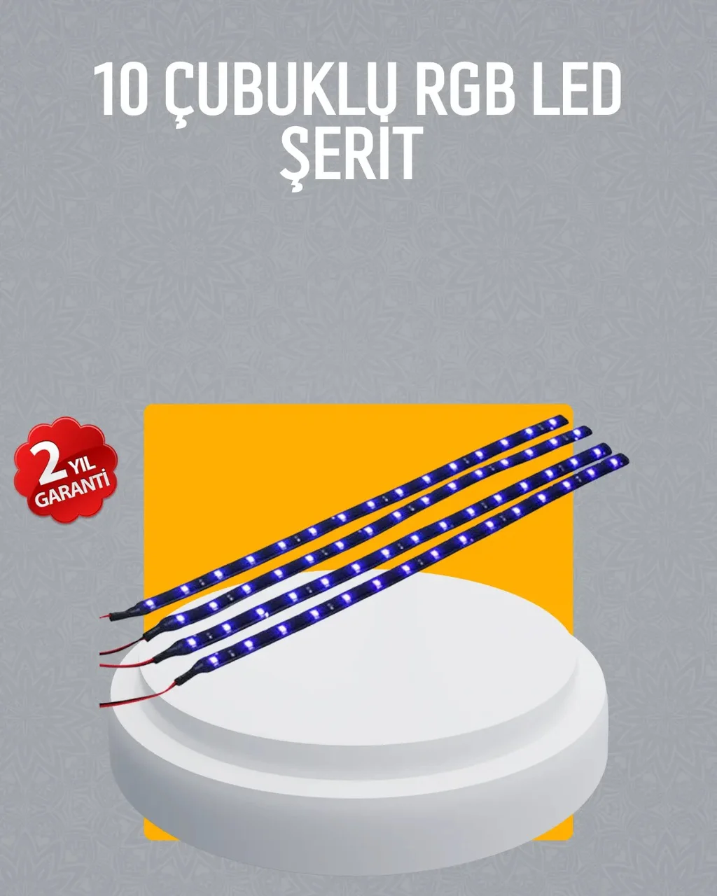 Led Yağmur Işığı Seti 10 Adet Meteor Çubuk Aydınlatma Diğer