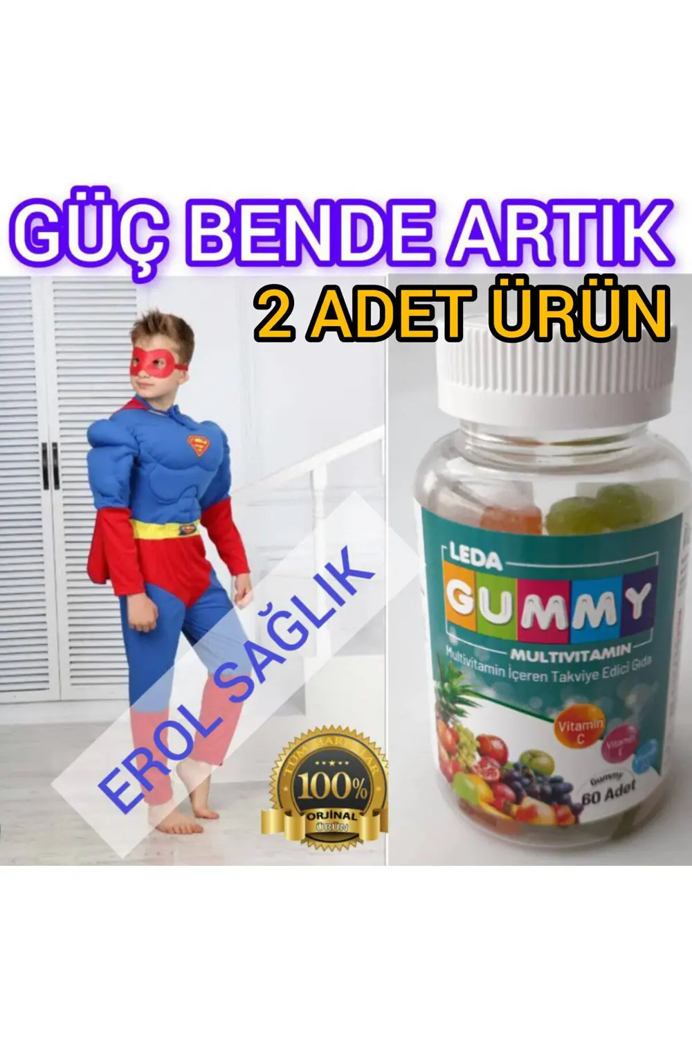 Leda Gummy 60 Yumuşak 2 Adet Ürün Kargo