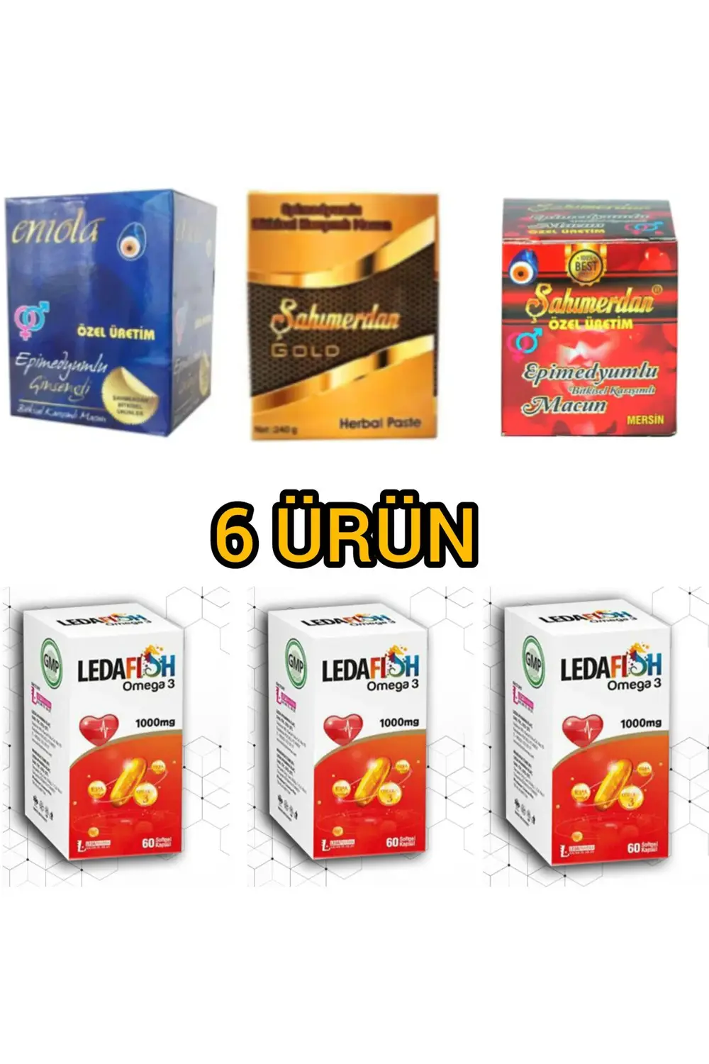 LEDA OMEGA 3 60 SOFT kp & pekmezli Macun MİNİ