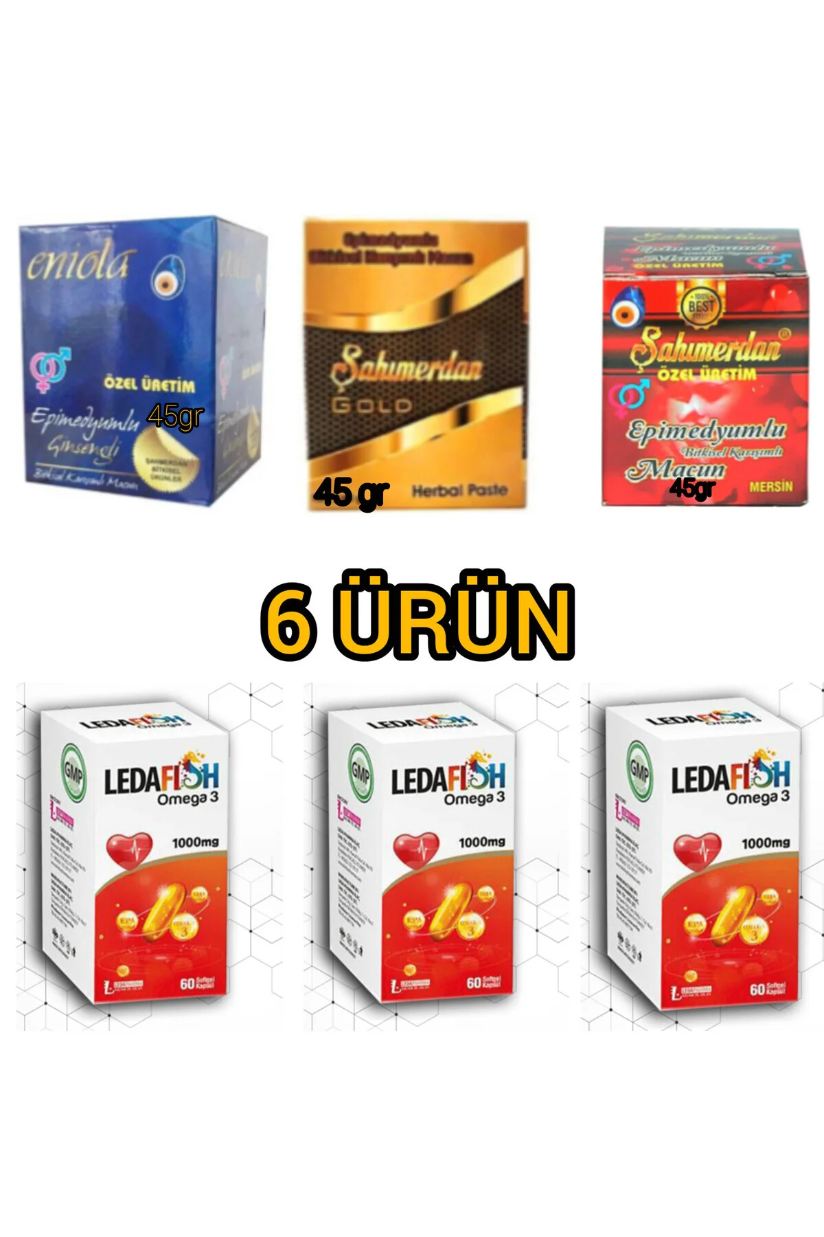 LEDA OMEGA 3 60 SOFT kp & pekmezli Macun MİNİ