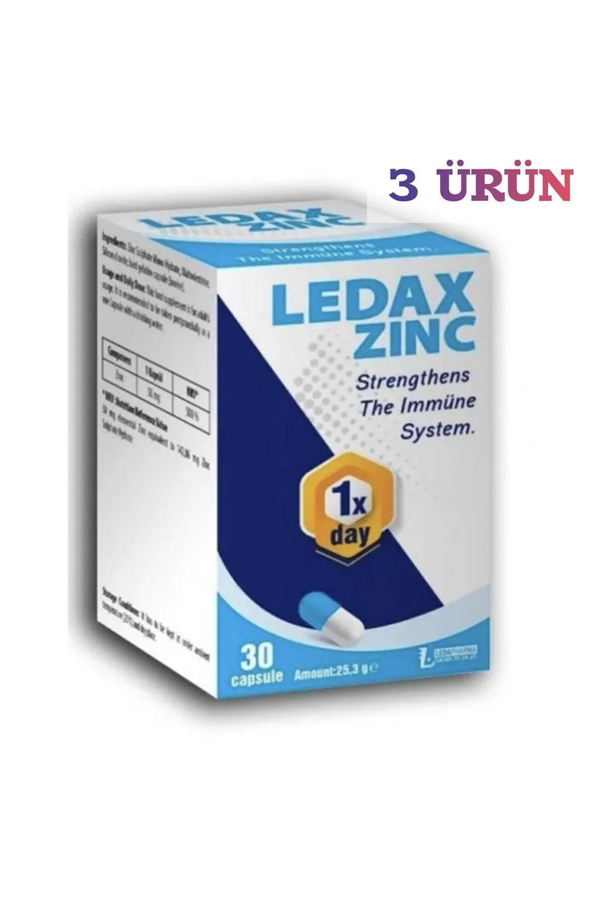 Leda Pharma Zinc Kapsül 3 Adet