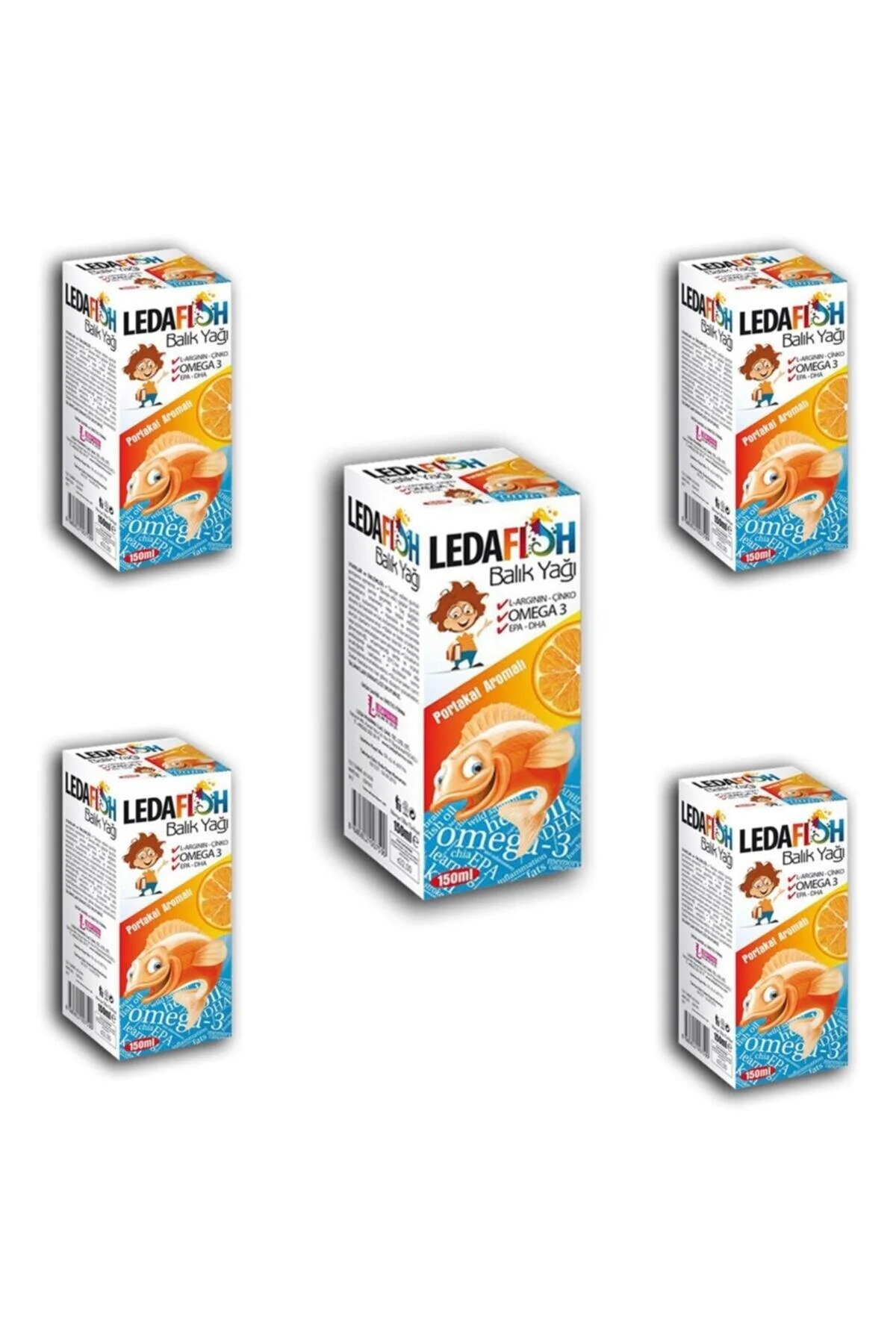 Ledafish Balık Yağı Şurup 150ml X5 Adet