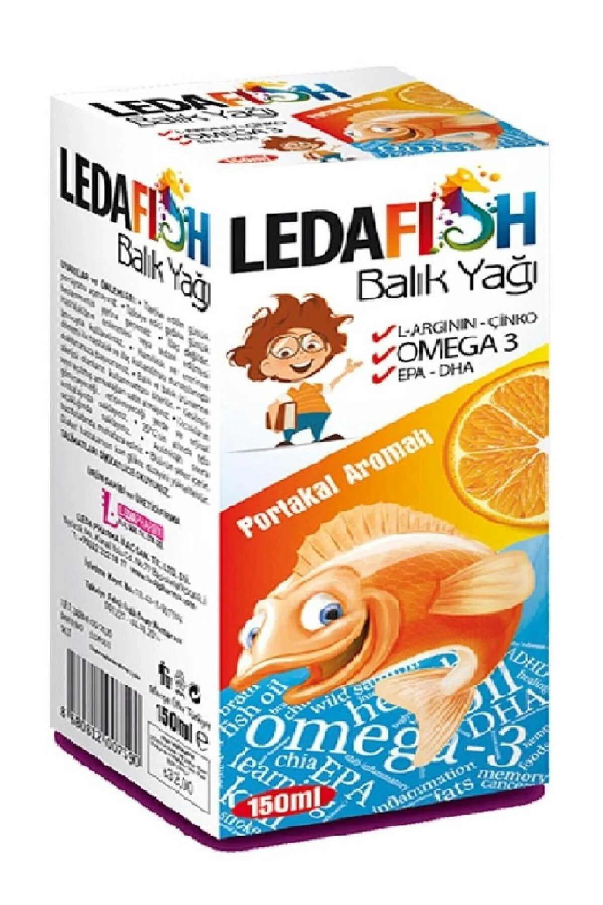 Ledafish Balık Yağı 150 ml + Ledaxc Vitamin C Vitamin D ve Çinko 