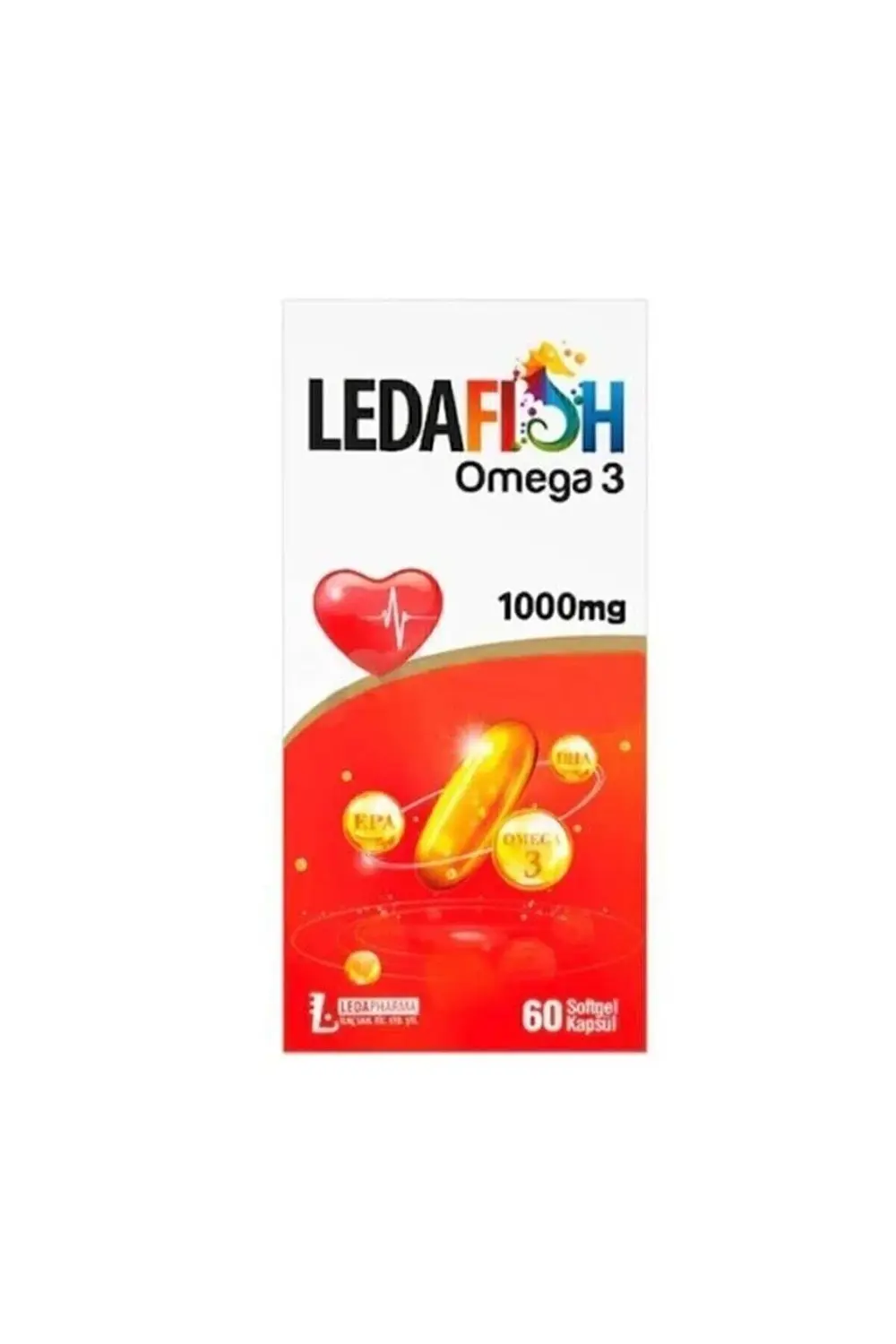 Ledafısh Omega-3 1000 Mg 60 Kapsul