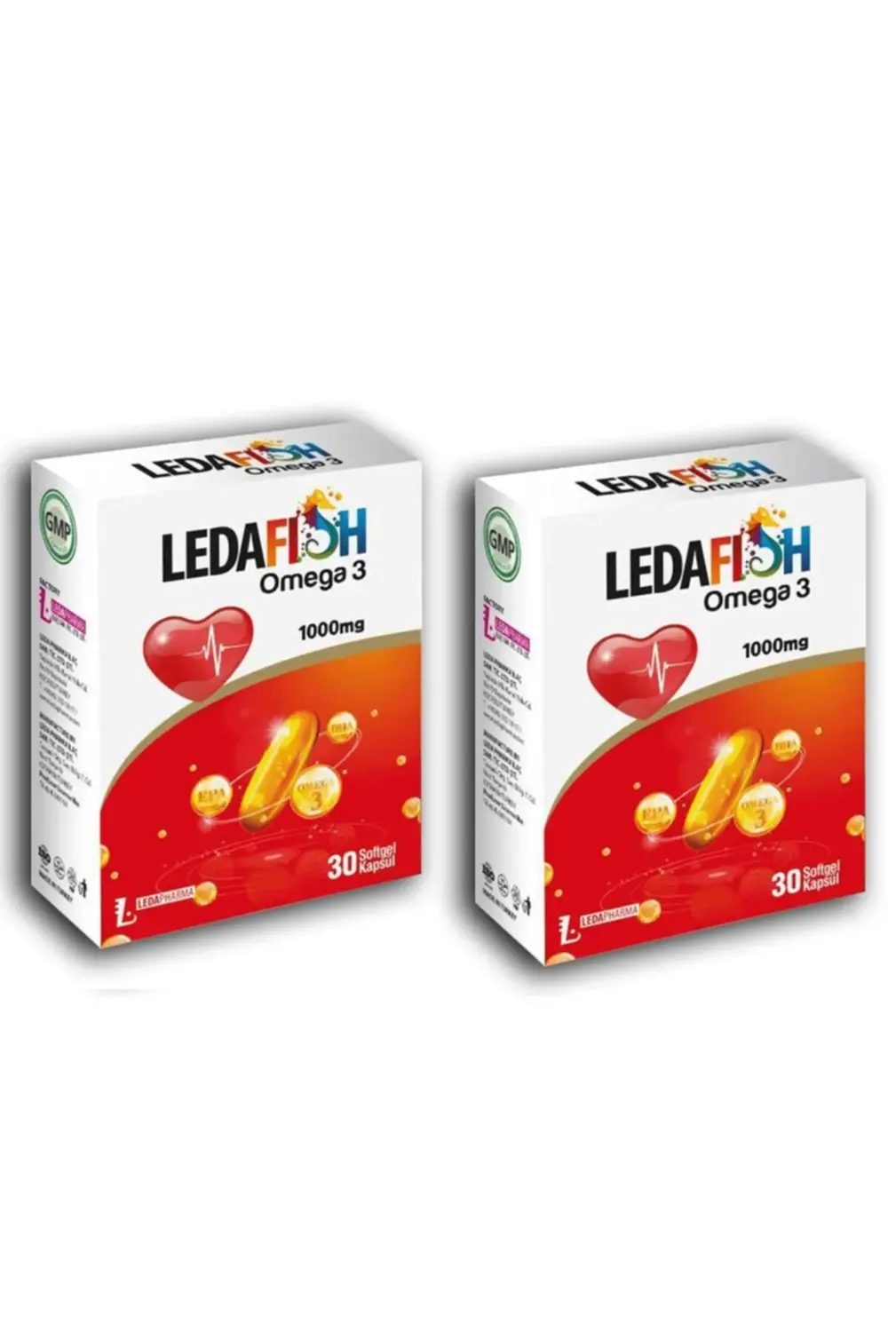 Ledafish Omega 3 1000mg 30 Softjel Kapsül X2 Adet