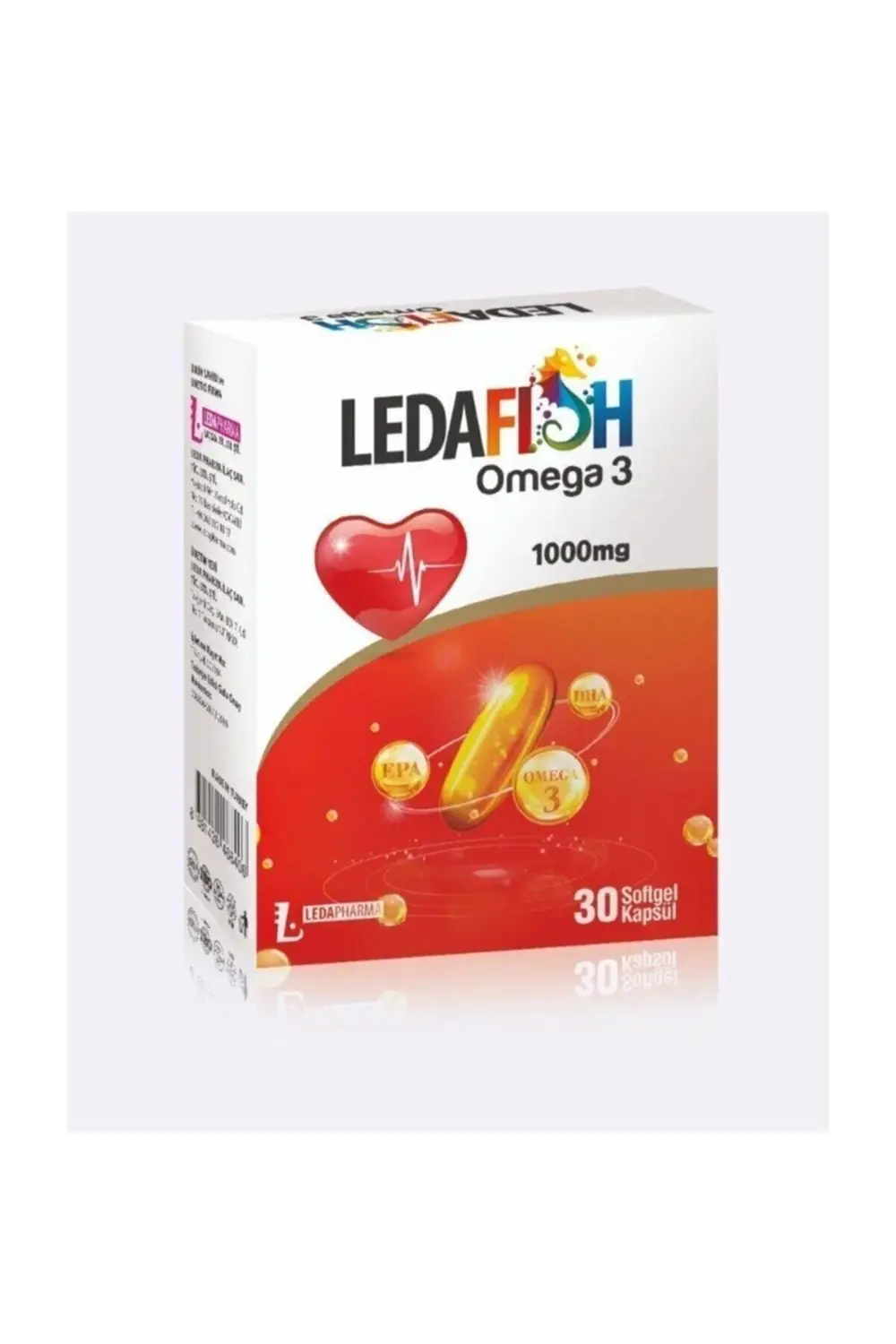 Ledafish Omega 3 1000mg 30 Softjel Kapsül