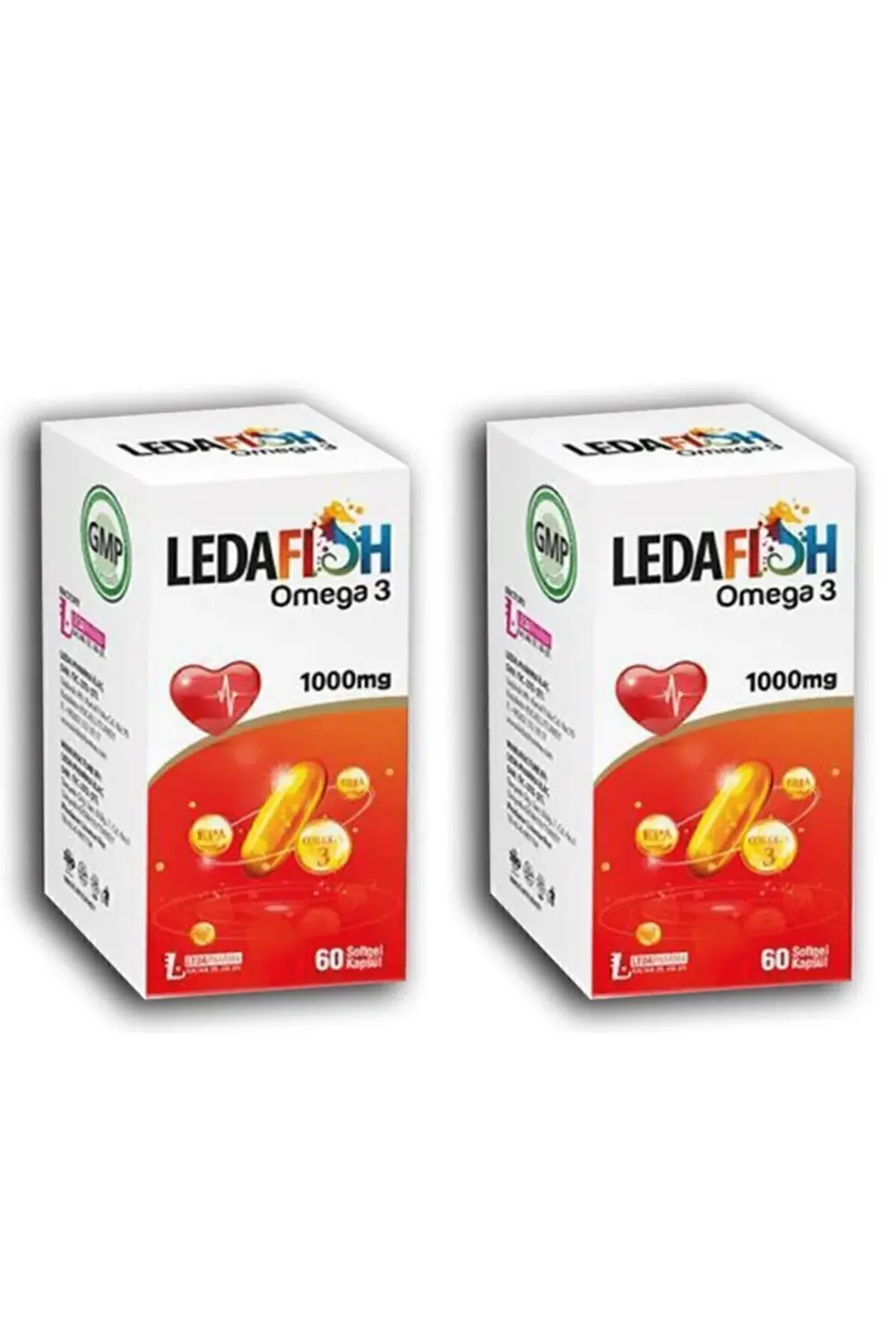 Ledafish Omega 3 1000mg 60 Softjel Kapsül X2 Adet
