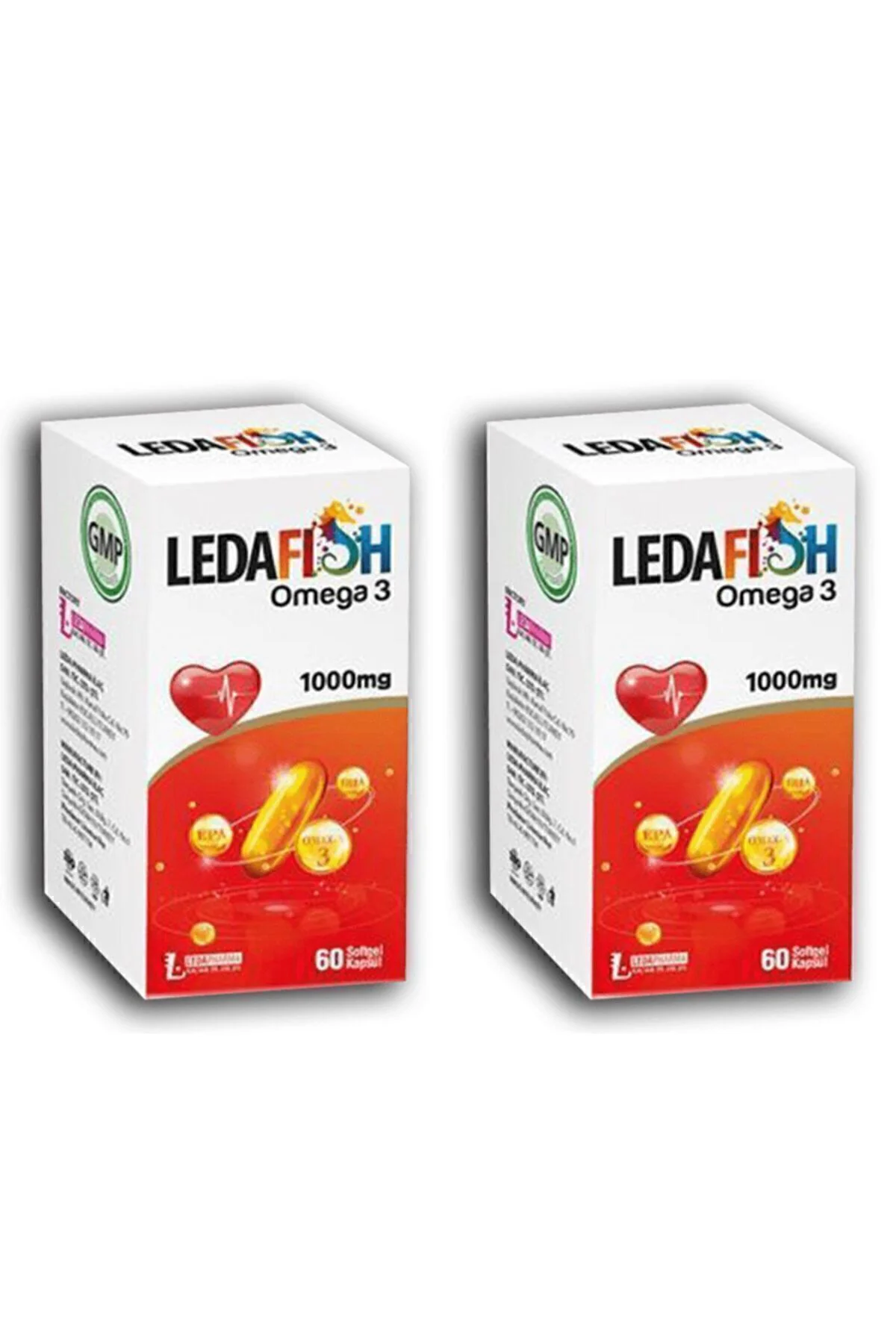 Ledafish Omega 3 1000mg 60 Softjel Kapsül X2 Adet