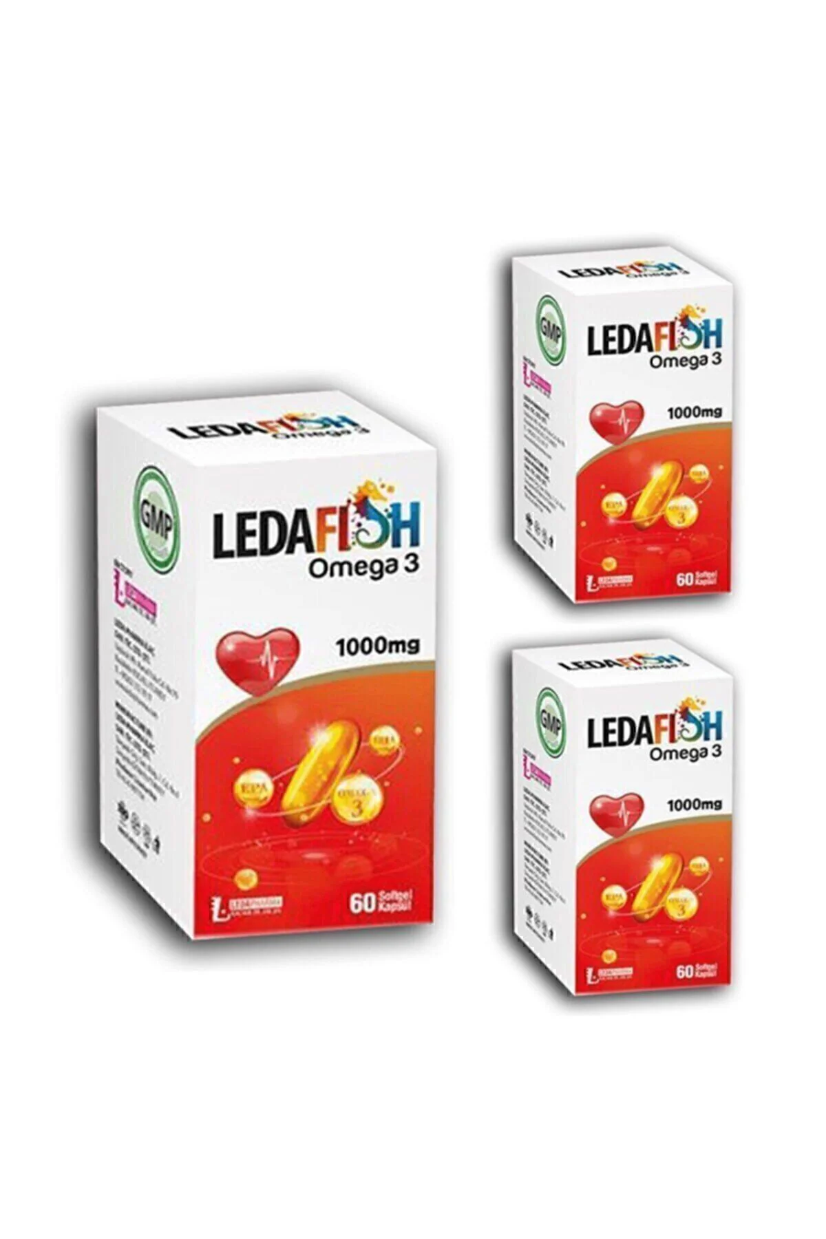 Ledafish Omega 3 1000mg 60 Softjel Kapsül X3 Adet