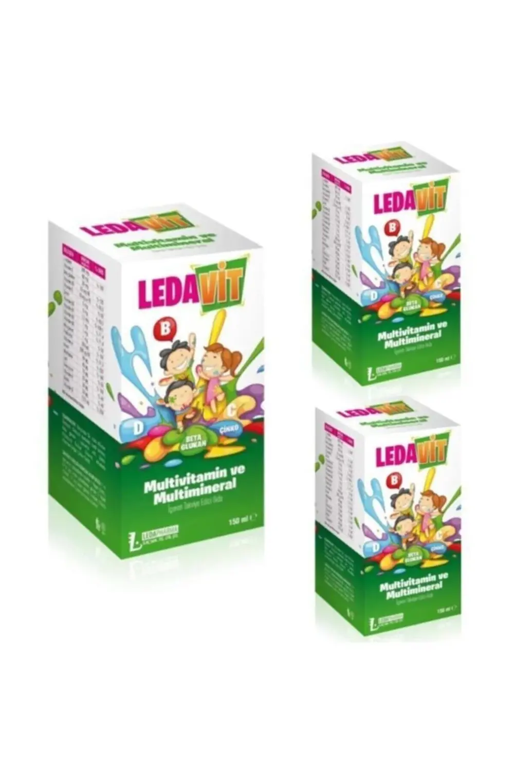 Ledavit Multivitamin Ve Mineral Içeren Şurup 150ml X3 Adet