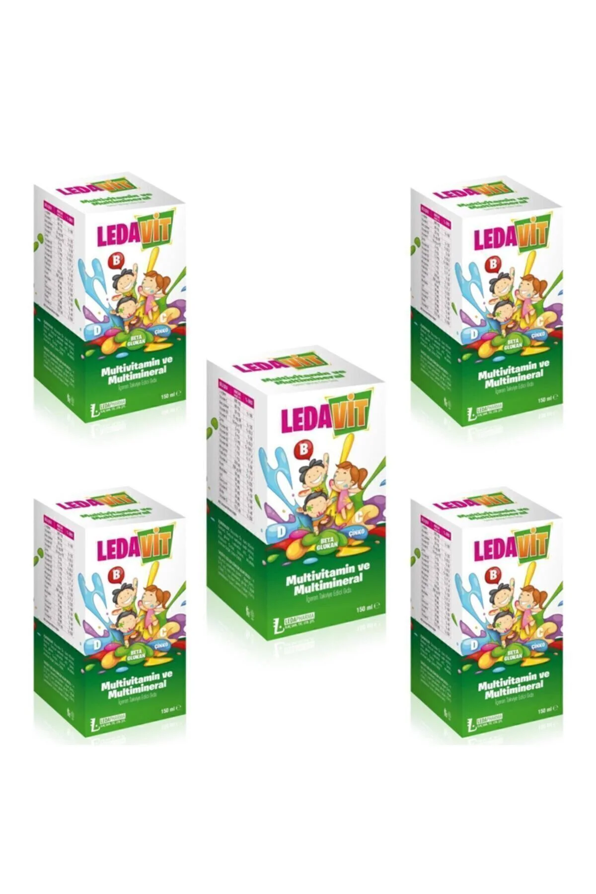 Ledavit Multivitamin Ve Mineral Içeren Şurup 150ml X5 Adet