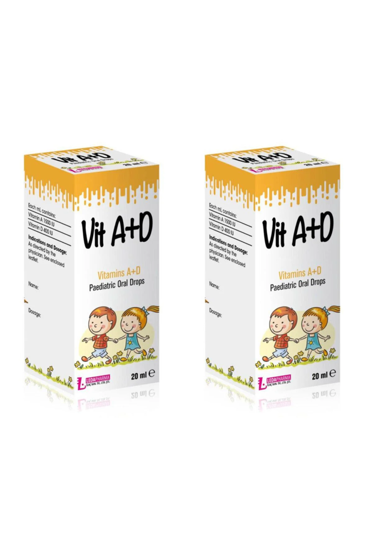Ledavit Vit A+d Vitamins A+d Pediatric Oral Drops 20ml X2 Adet