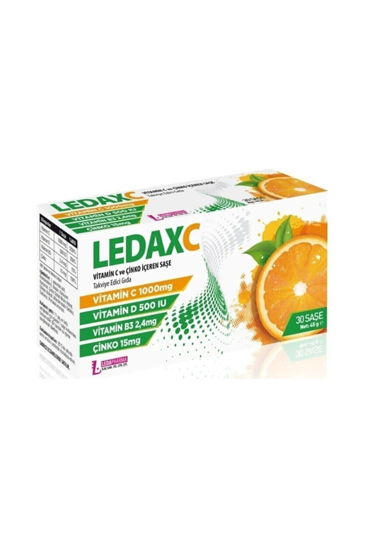 Ledax C Vıtamın 1000 mg 30 Saşe 4 Kutu