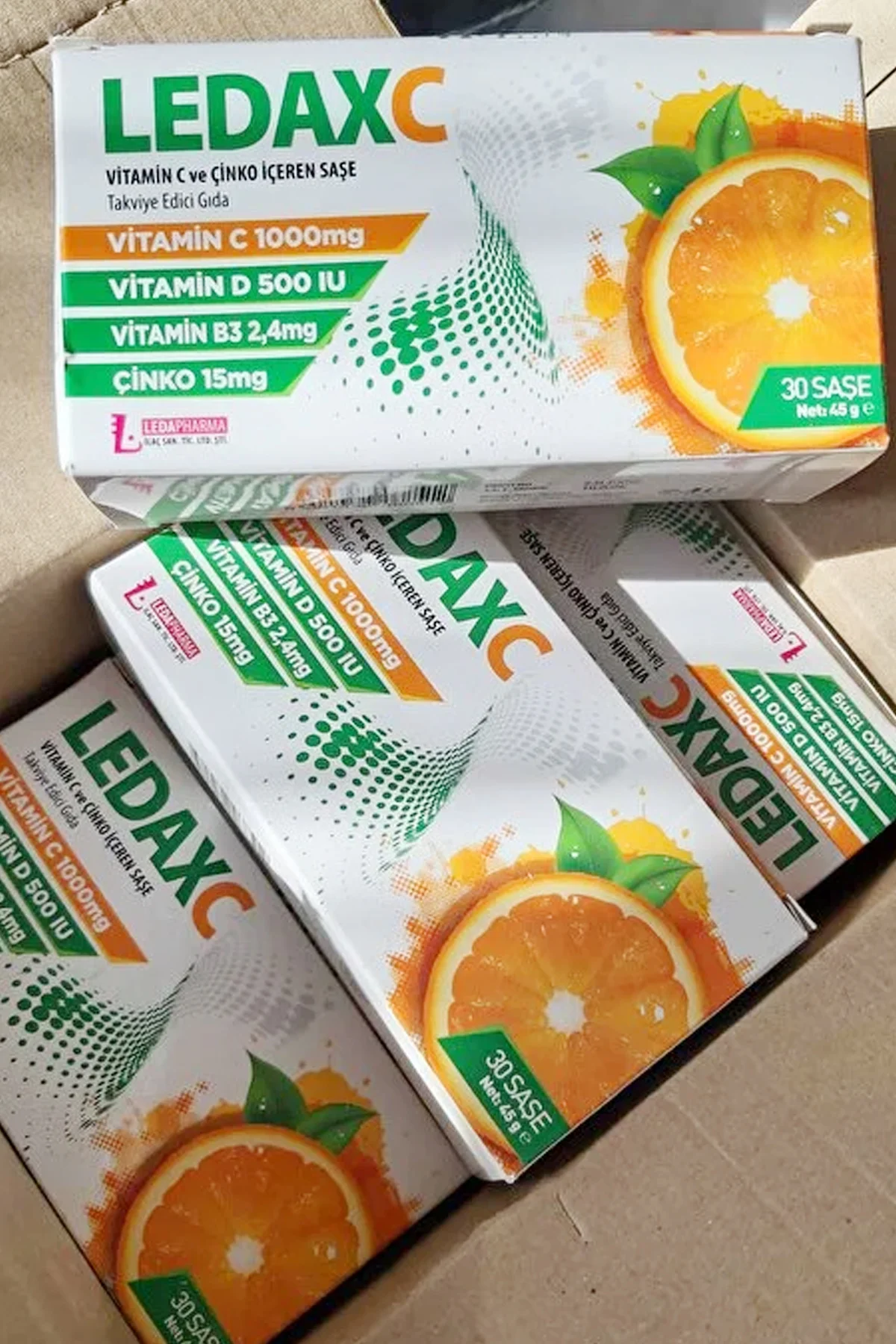 Ledax C Vitamini 1000 mg 30 Saşe C Vitamini 3'lü Paket