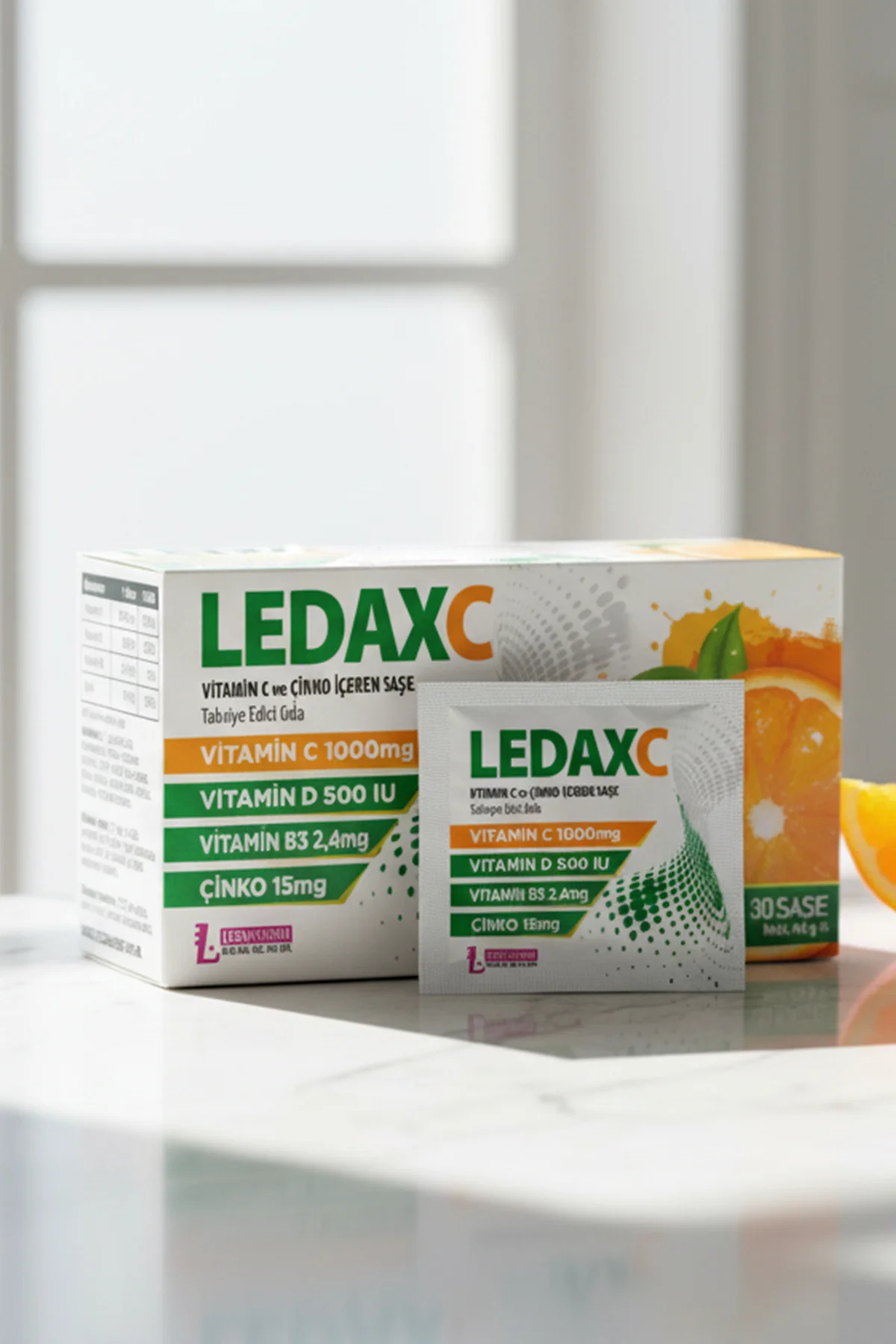 Ledax C Vitamini 1000 mg 30 Saşe C Vitamini 3'lü Paket