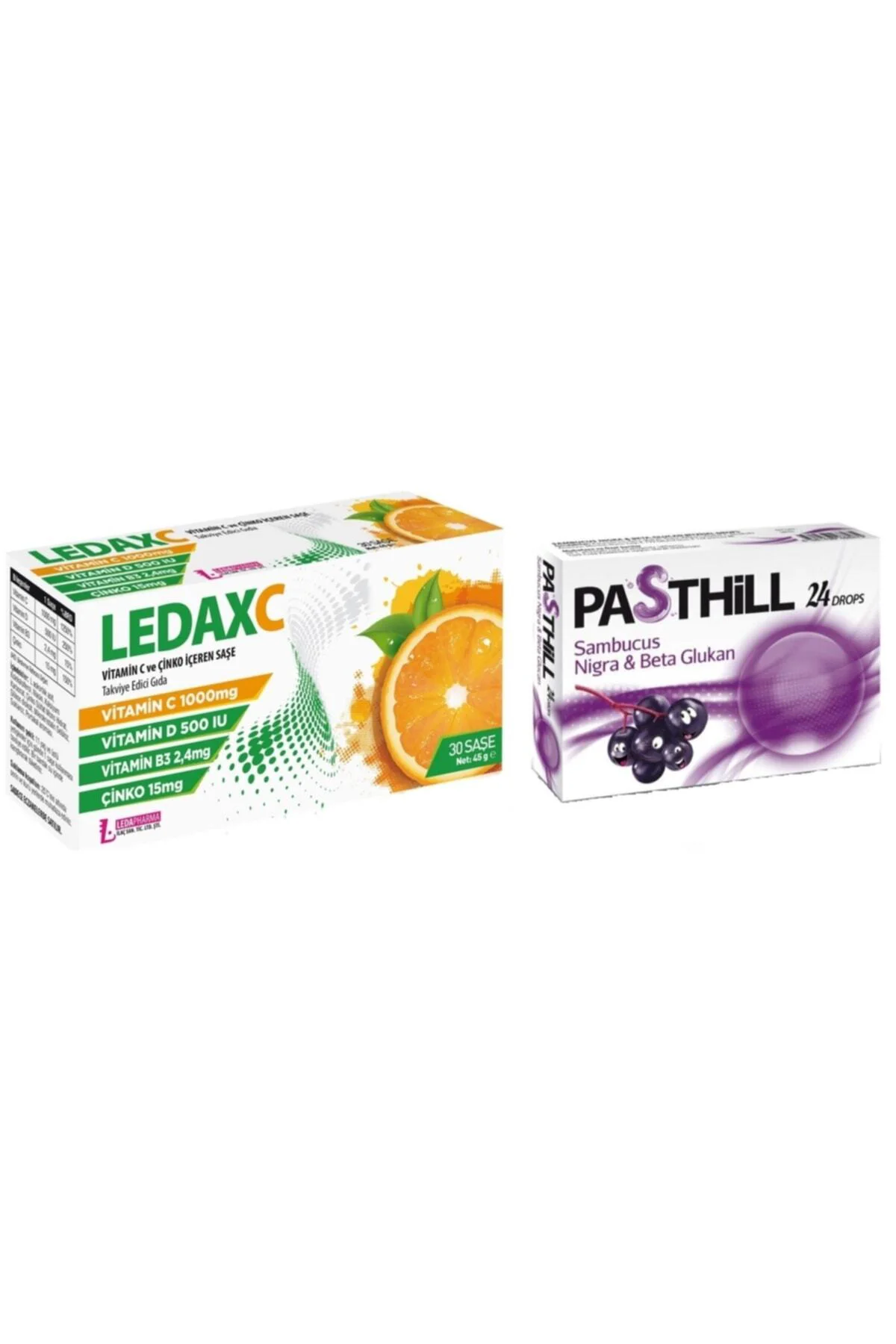 Ledaxc Vitamin C Ve Çinko Içeren 30 Saşe+ Pasthill Sambucus Nigra