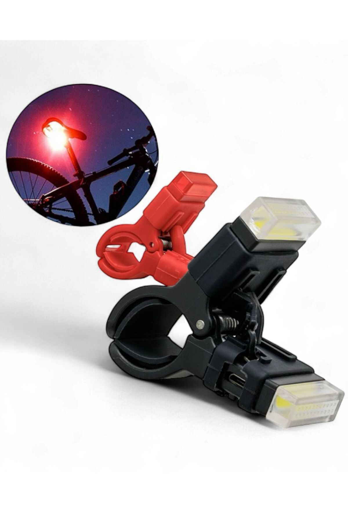 LED'li Bisiklet ve Scooter İkaz Lambası | Su Geçirmez, Şarjlı Ark