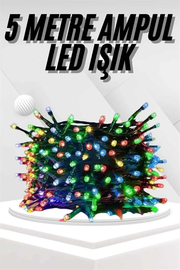Ledli Fişli Led Dekor Lambası 5M RGB Yılbaşı Ağacı Işığı Fiyatı, Yorumları ve Özellikleri