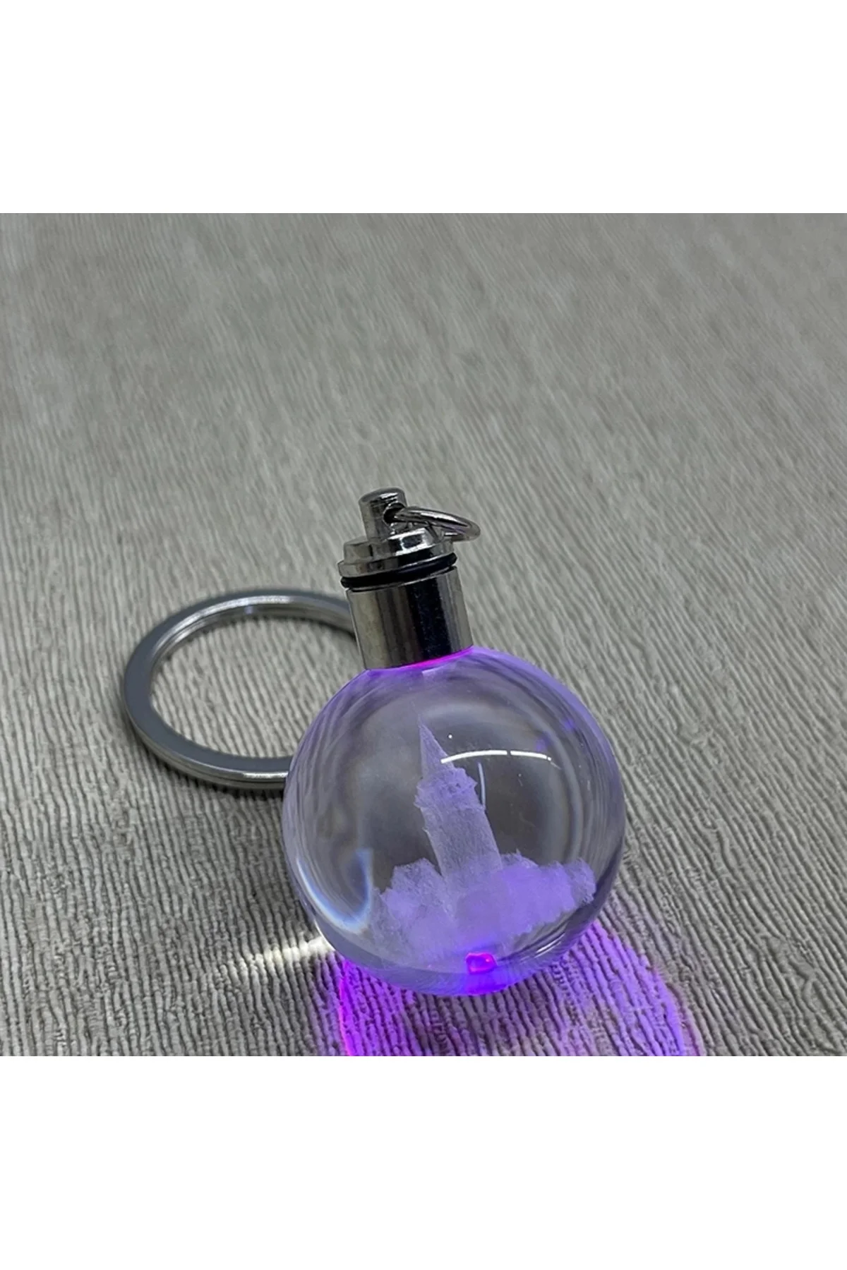 Ledli Galata Kulesi Tasarımı Kristal Anahtarlık Alk3780