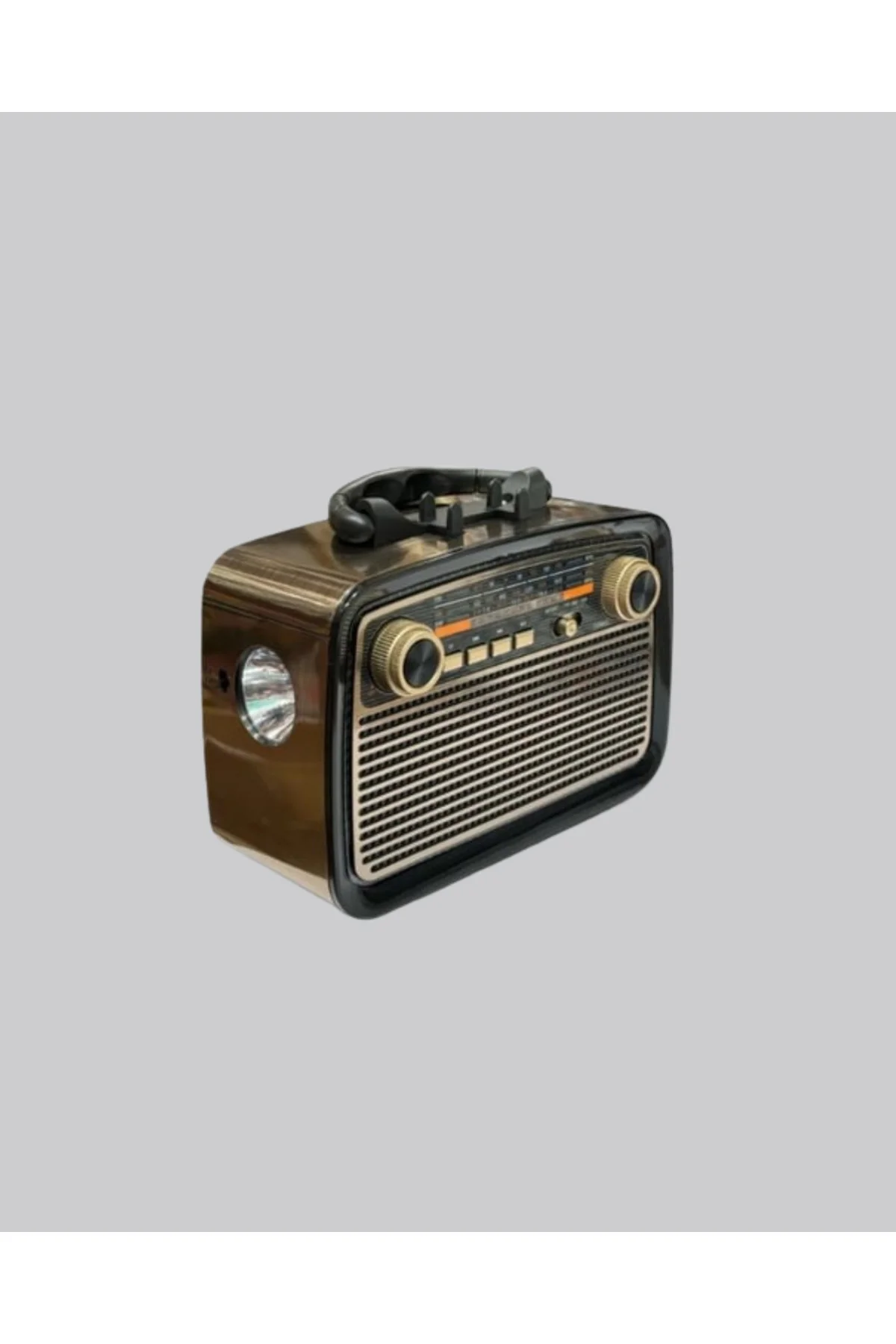 LED’li Nostaljik Bluetooth Hoparlör – Vintage Tasarım, Ahşap Doku