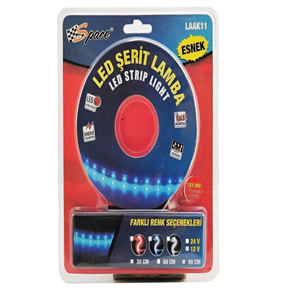 Ledli Şerit Lamba 24V Mavi 30Cm / Laak11-5 Ledli Şerit Lamba 24V Mavi 30Cm / Laak11-5