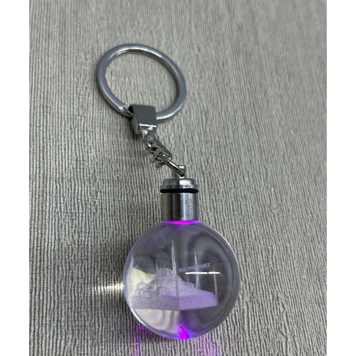 Ledli Sultanahmet Tasarımı Kristal Anahtarlık