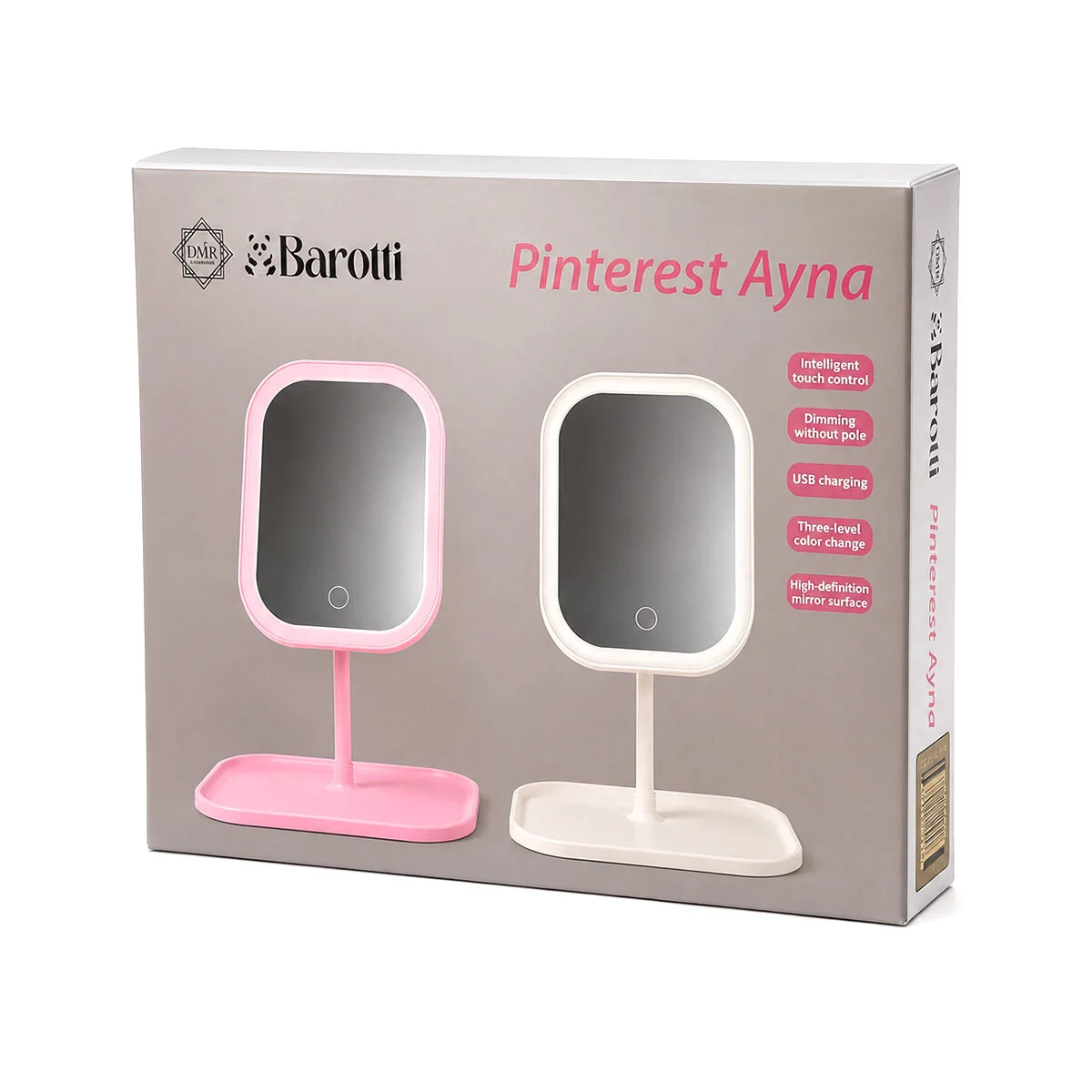 Ledli Usb Şarjlı Makyaj Aynası 18.5X14.7CM 360 Derece Renkli Plsatik Takılık SEPETLİ=13.5X18CM AYAK=17.5CM Ledli Usb Şarjlı Makyaj Aynası 18.5X14.7CM 360 Derece Renkli Plsatik Takılık SEPETLİ=13.5X18CM AYAK=17.5CM Fiyatı, Yorumları ve Özellikleri