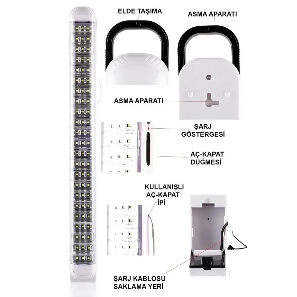 Ledpoint Lp-6069 Akülü 69 Led Şarjlı Işıldak Fiyatı, Yorumları ve Özellikleri