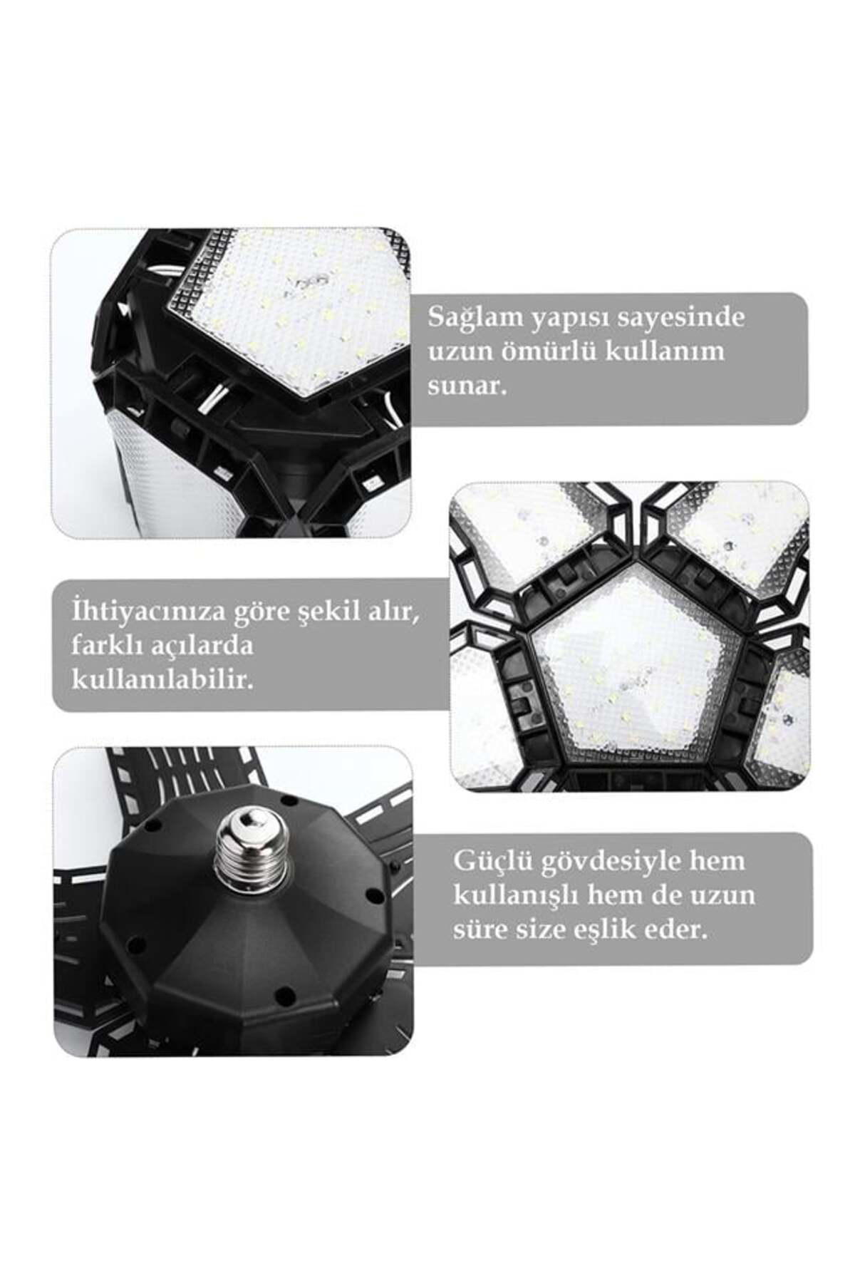 Ledx Ayarlanabilir Açılı 5 Kanatlı 148 Smd Ledli Galaxy Projektör