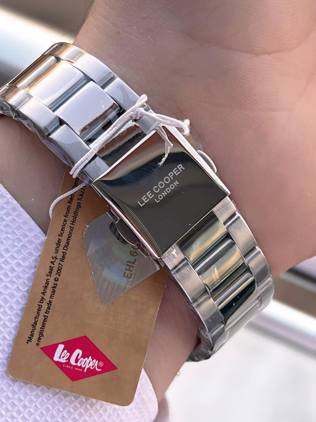 Lee Cooper Çelik Kordon Takvimli Kadran 5 Atm 2 Yıl Garantili Erk